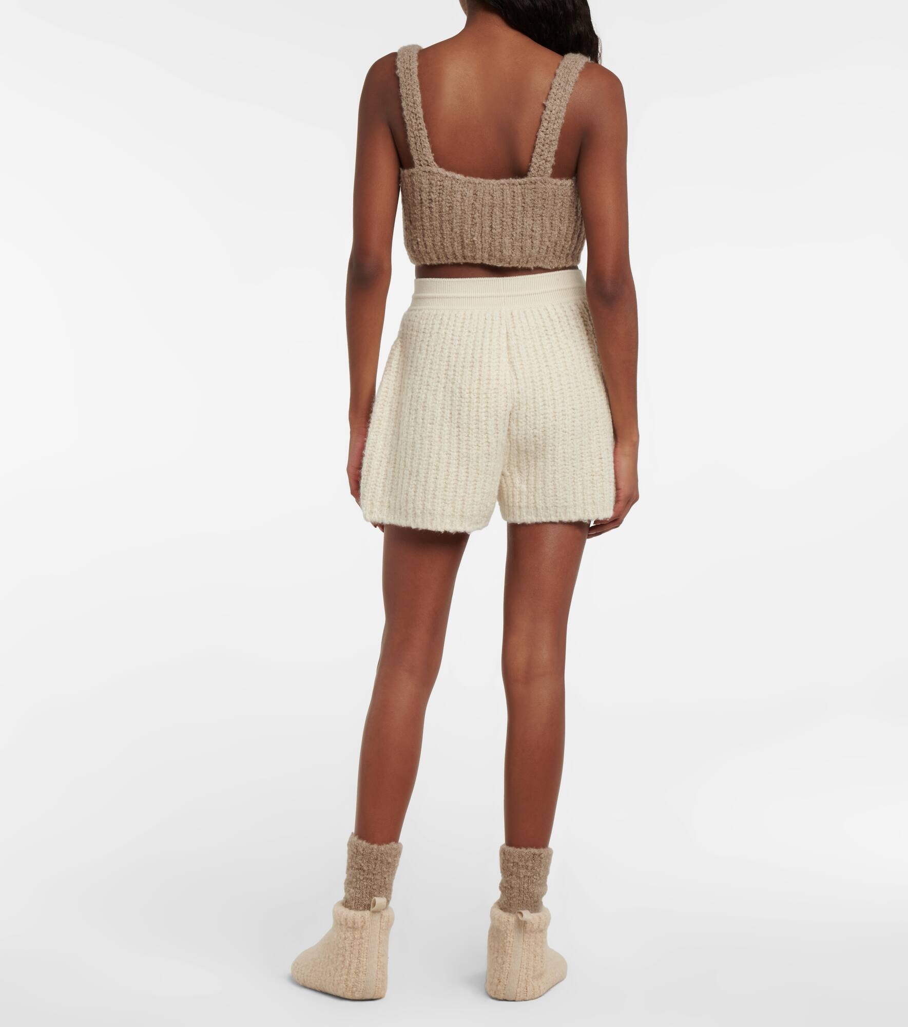 Ribbed-knit cashmere crop top - 3