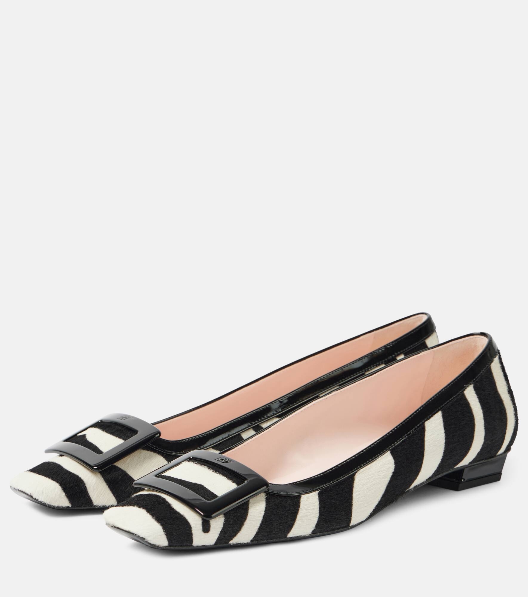 Belle Vivier calf hair ballet flats - 4