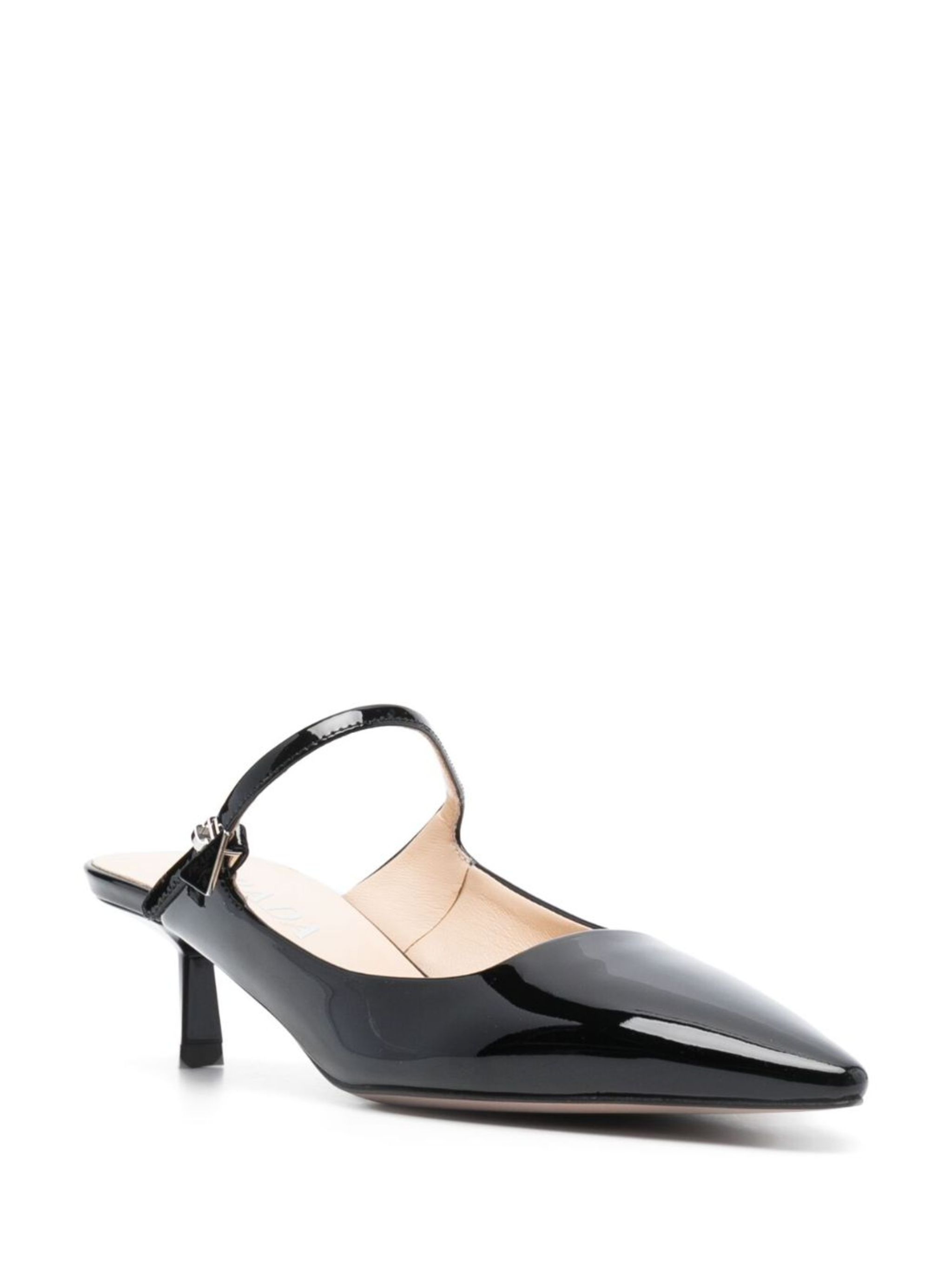 50mm kitten-heel patent-leather mules - 2