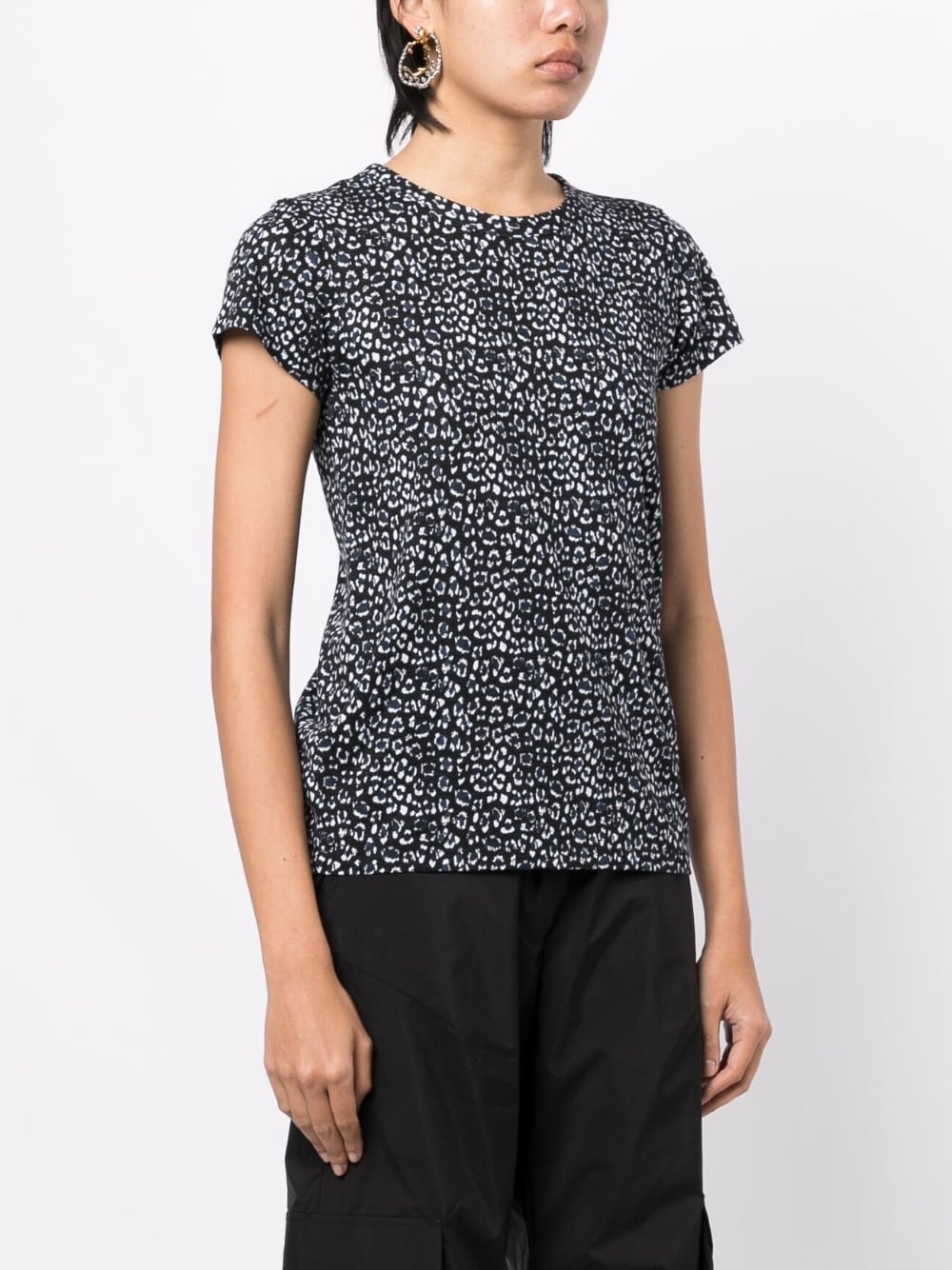 leopard-print short-sleeved T-shirt - 3