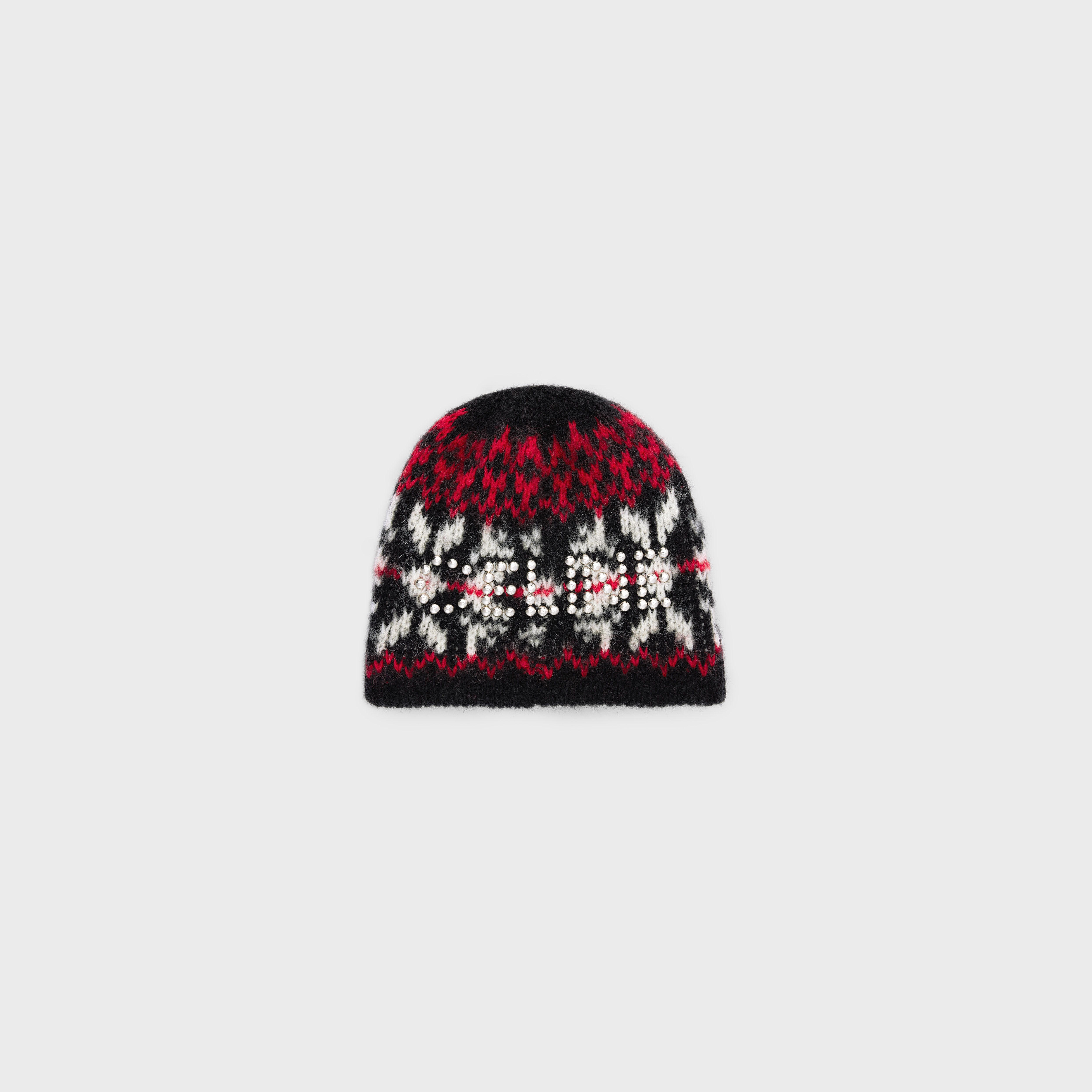 Celine studs beanie in snowflakes wool - 2