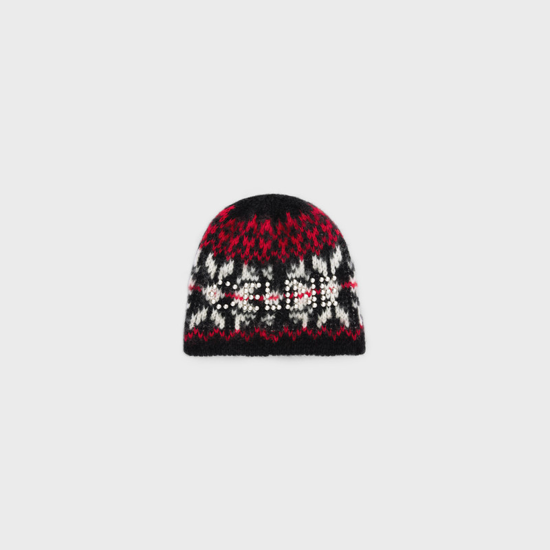CELINE Celine studs beanie in snowflakes wool outlook