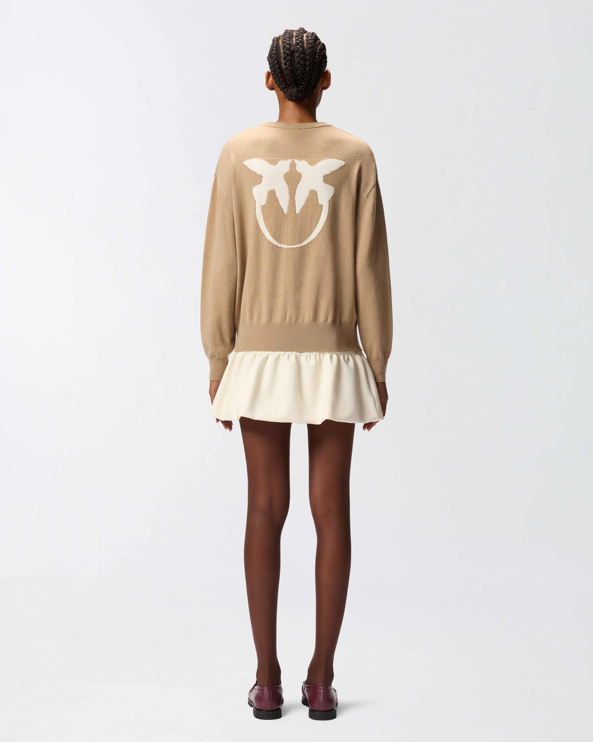 SWEATER WITH LOVE BIRDS MAXI-LOGO - 4