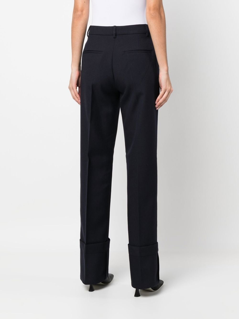 high-waisted tailored trousers - 4