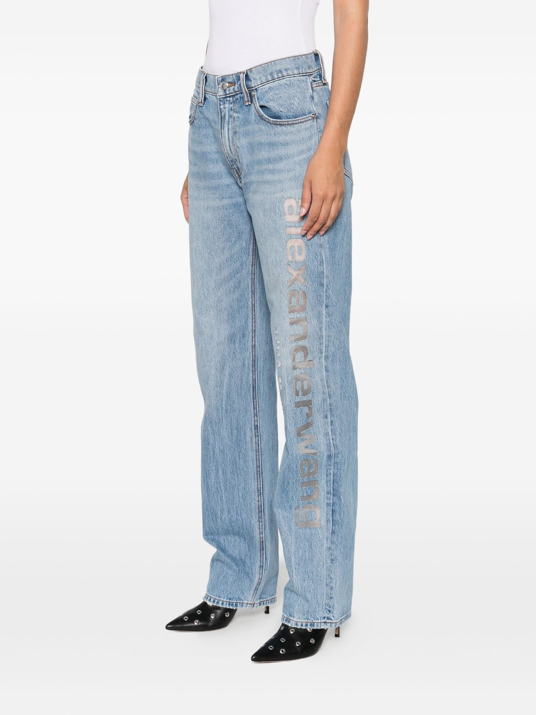 EZ Mid Rise Jean With Mesh Logo - 3