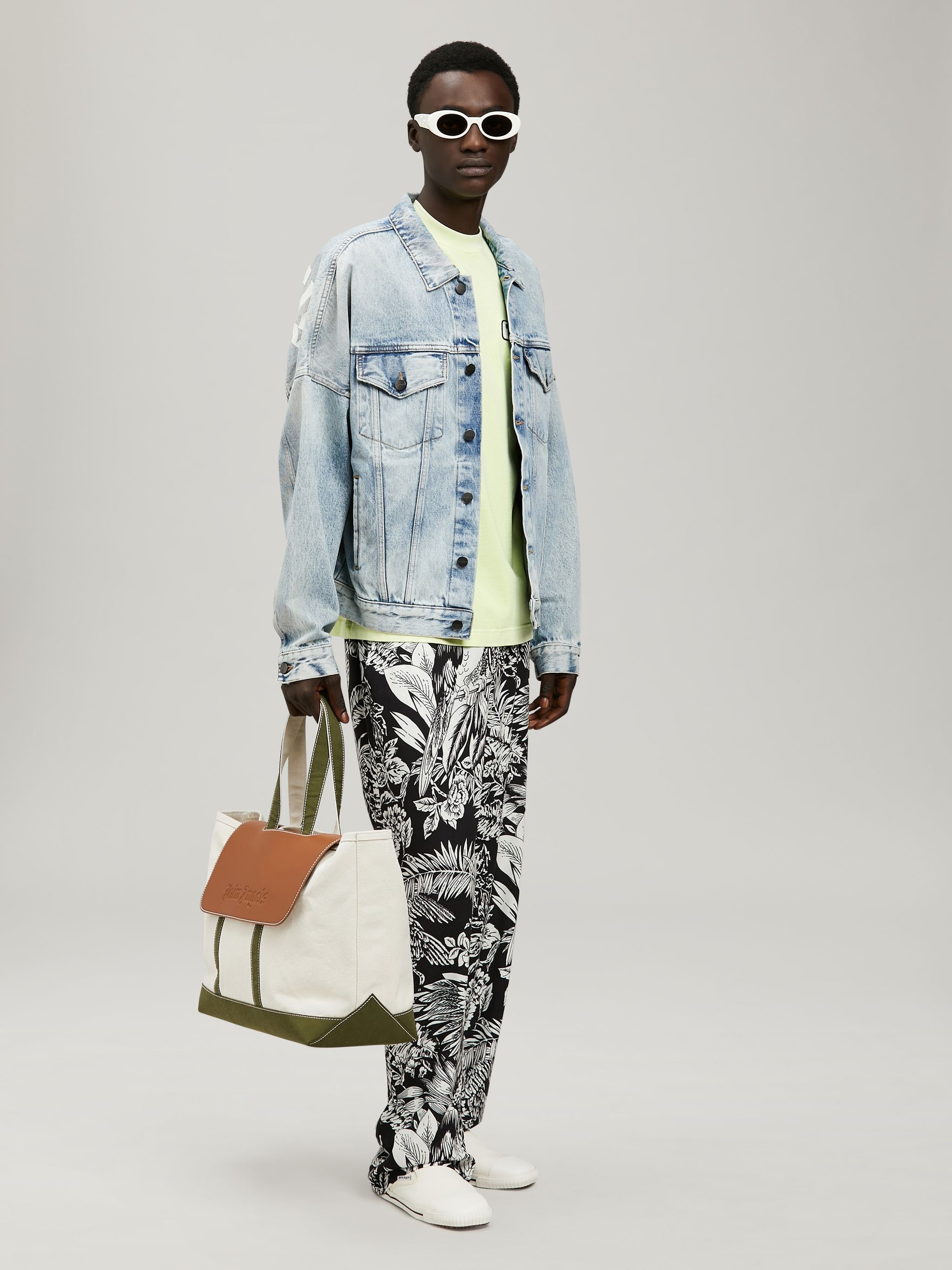 CURVED LOGO DENIM JACKET - 2