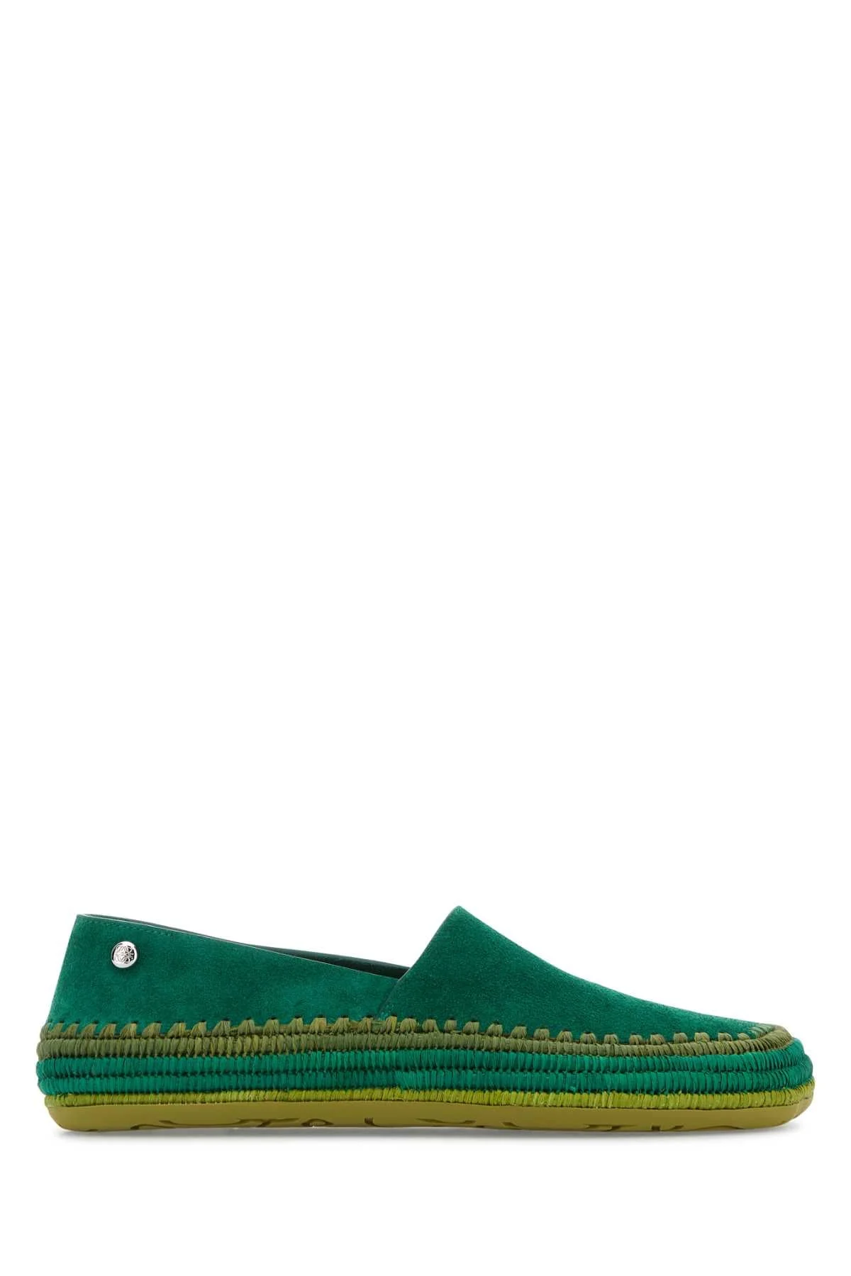 Loewe Paula's Ibiza Women Grass Green Suede Paula S Ibiza Rio Espadrilles - 1