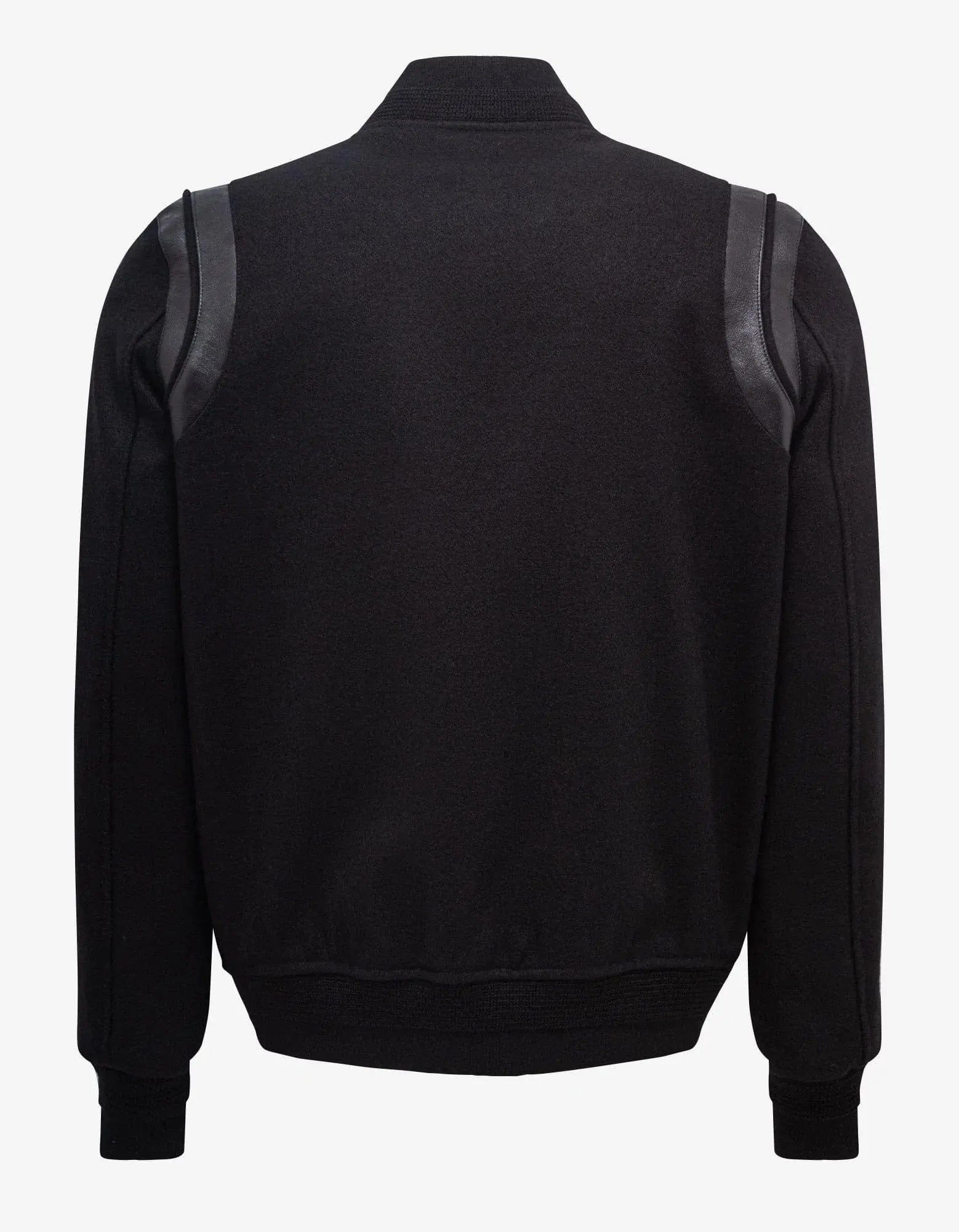 Saint Laurent All-Black Wool Teddy Jacket - 2