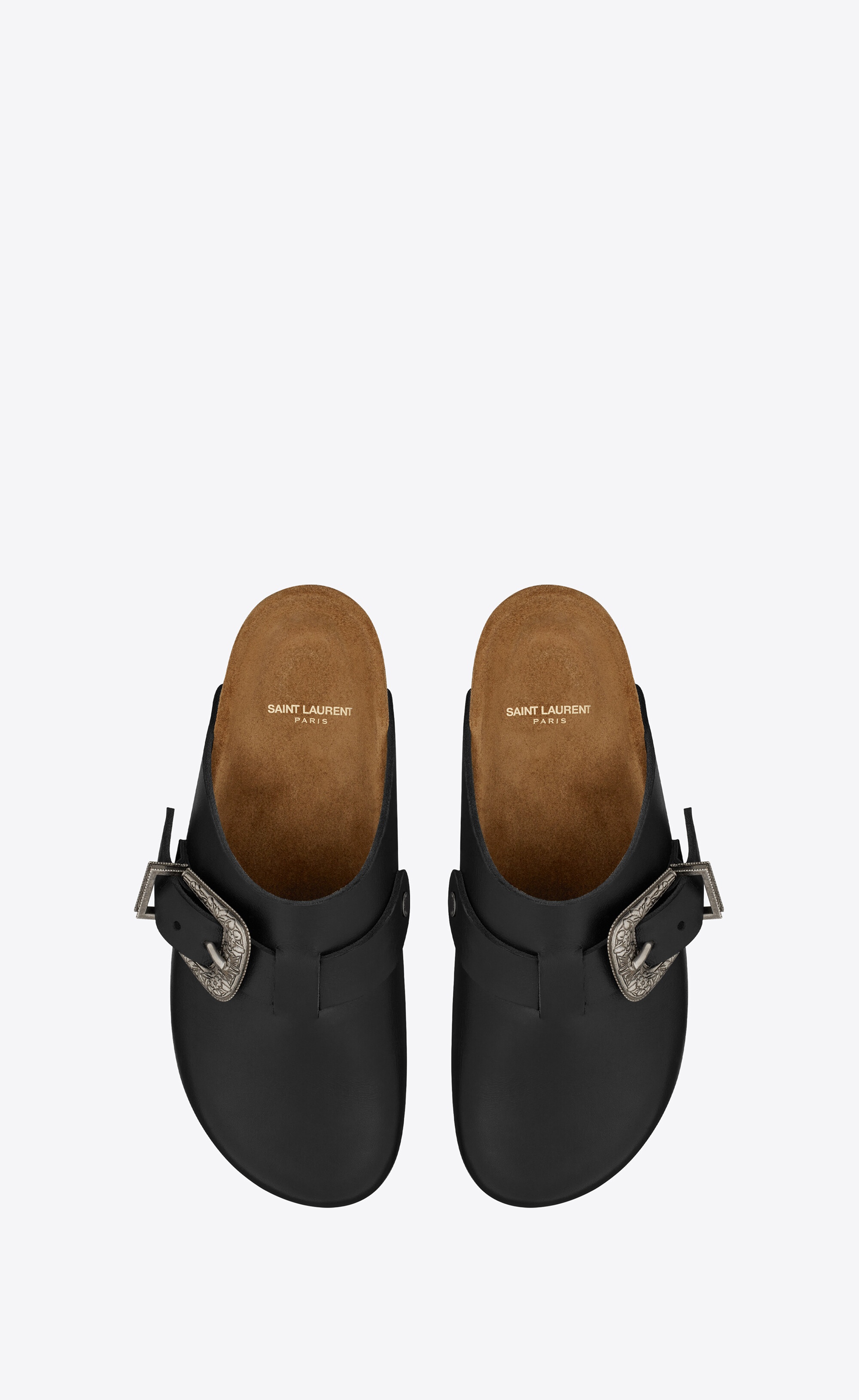 SAINT LAURENT nichols clogs in smooth leather | REVERSIBLE