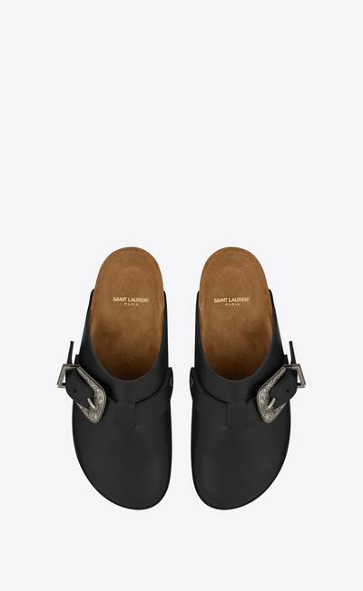 SAINT LAURENT nichols clogs in smooth leather outlook