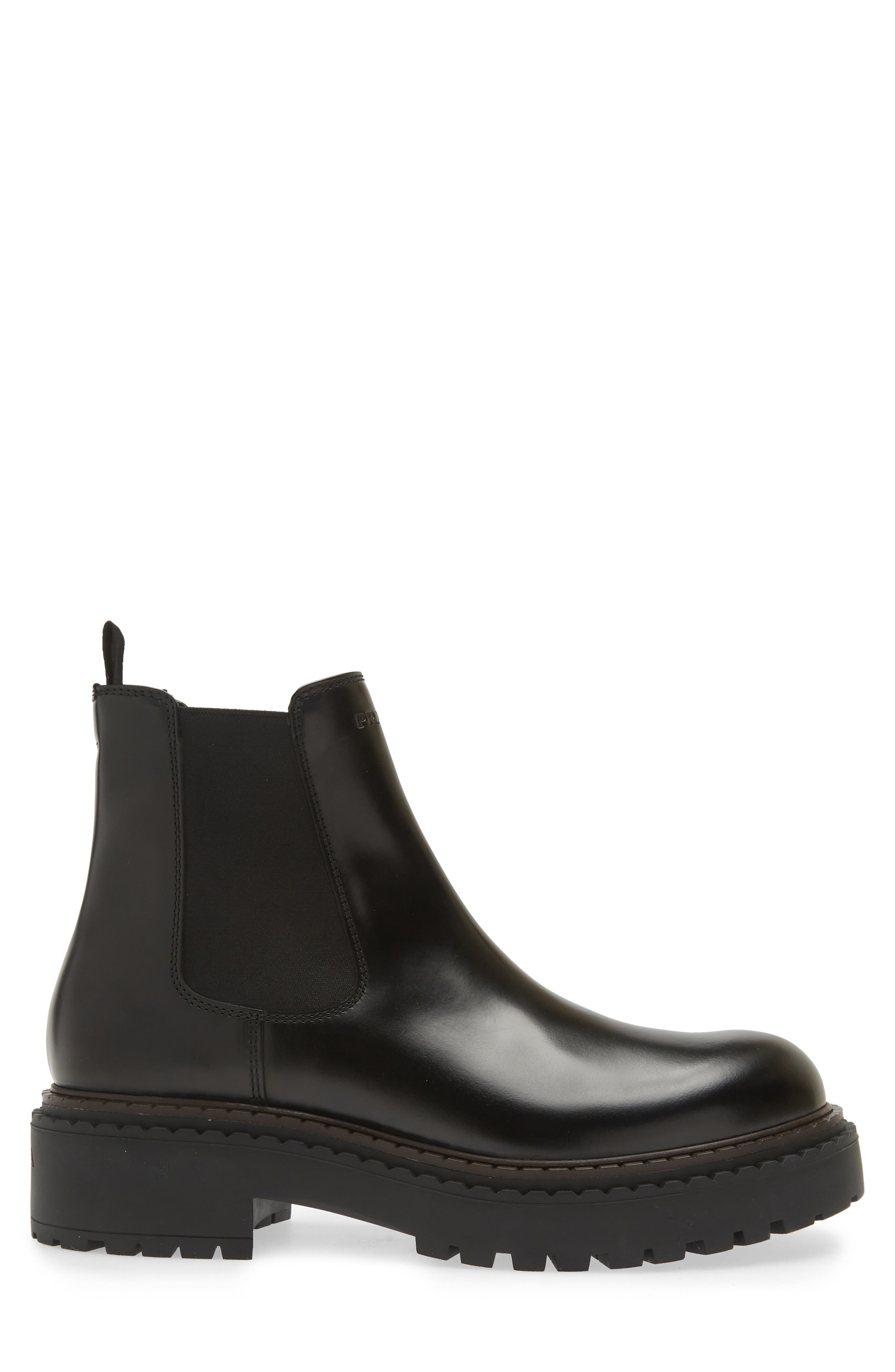 Prada Double Chocolate Chelsea Boot in Nero at Nordstrom - 3
