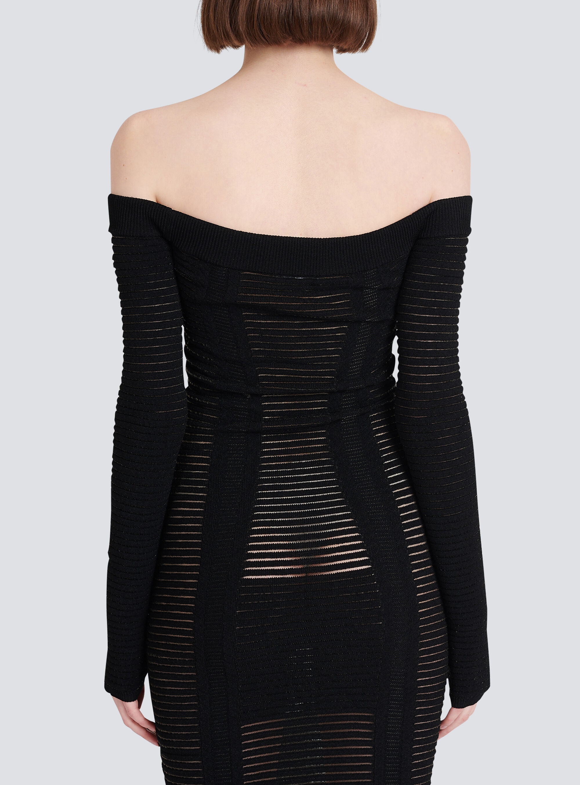 Mid-length knit bustier dress - 9