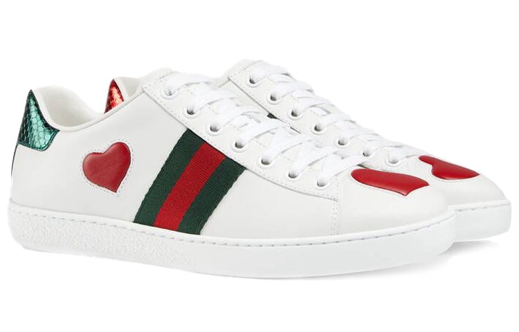 (WMNS) Gucci Ace Low 'Heart' 435638-02JS0-9074 - 2