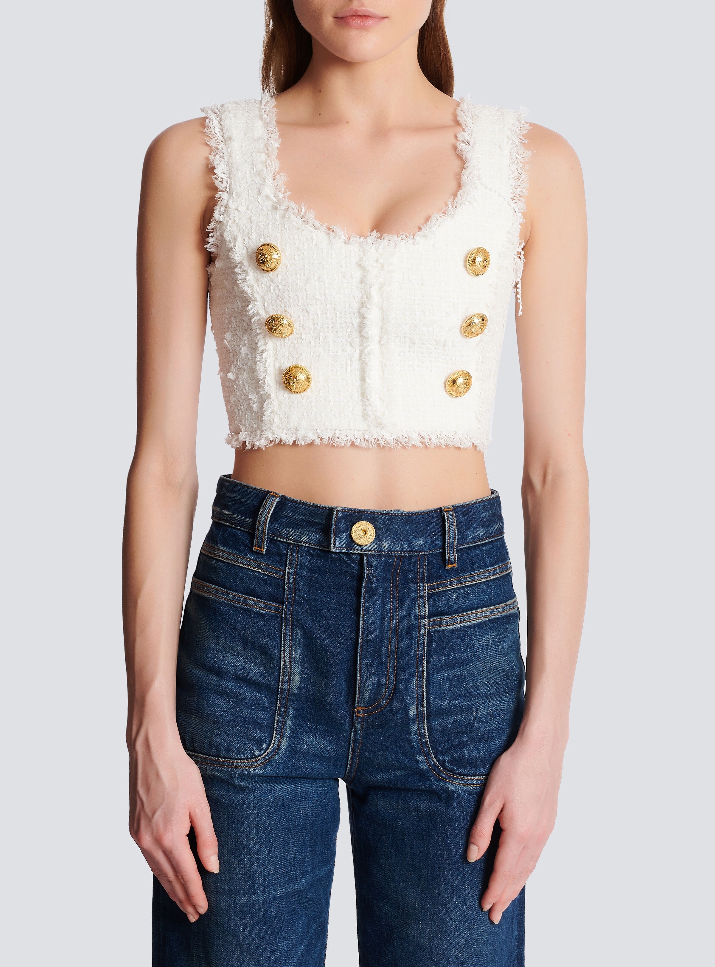Tweed crop top - 5