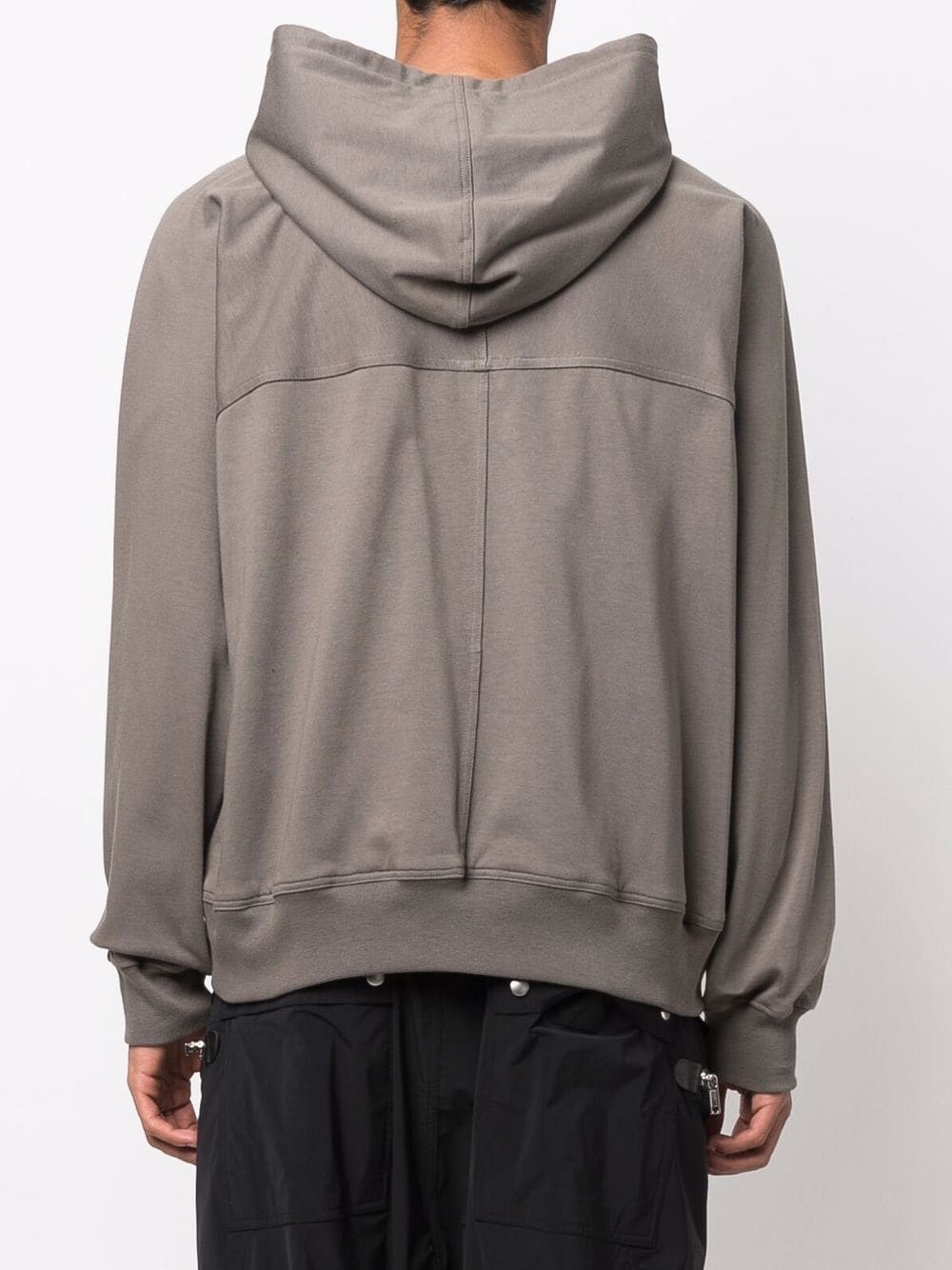 drawstring-hood zip-fastening hoodie - 4