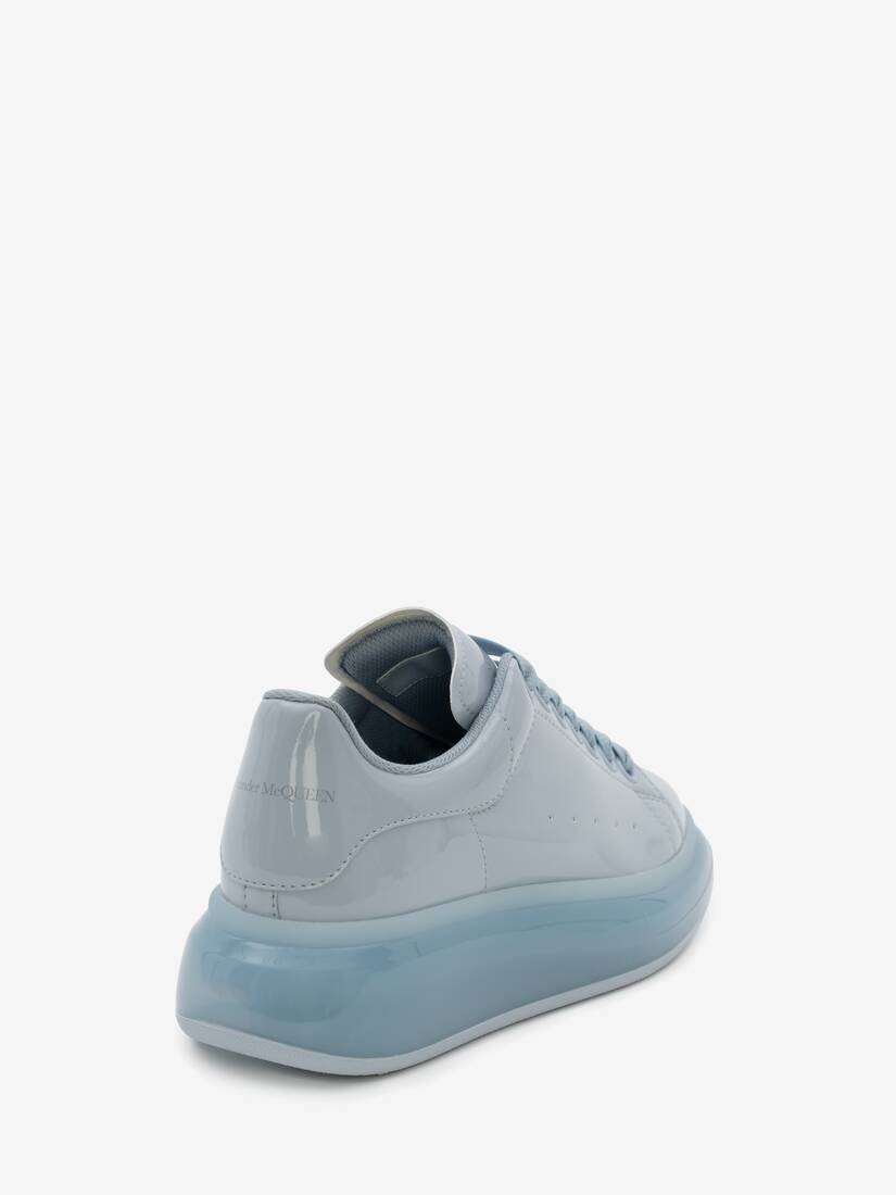 Oversized Transparent Sole Sneaker in Light Blue - 3