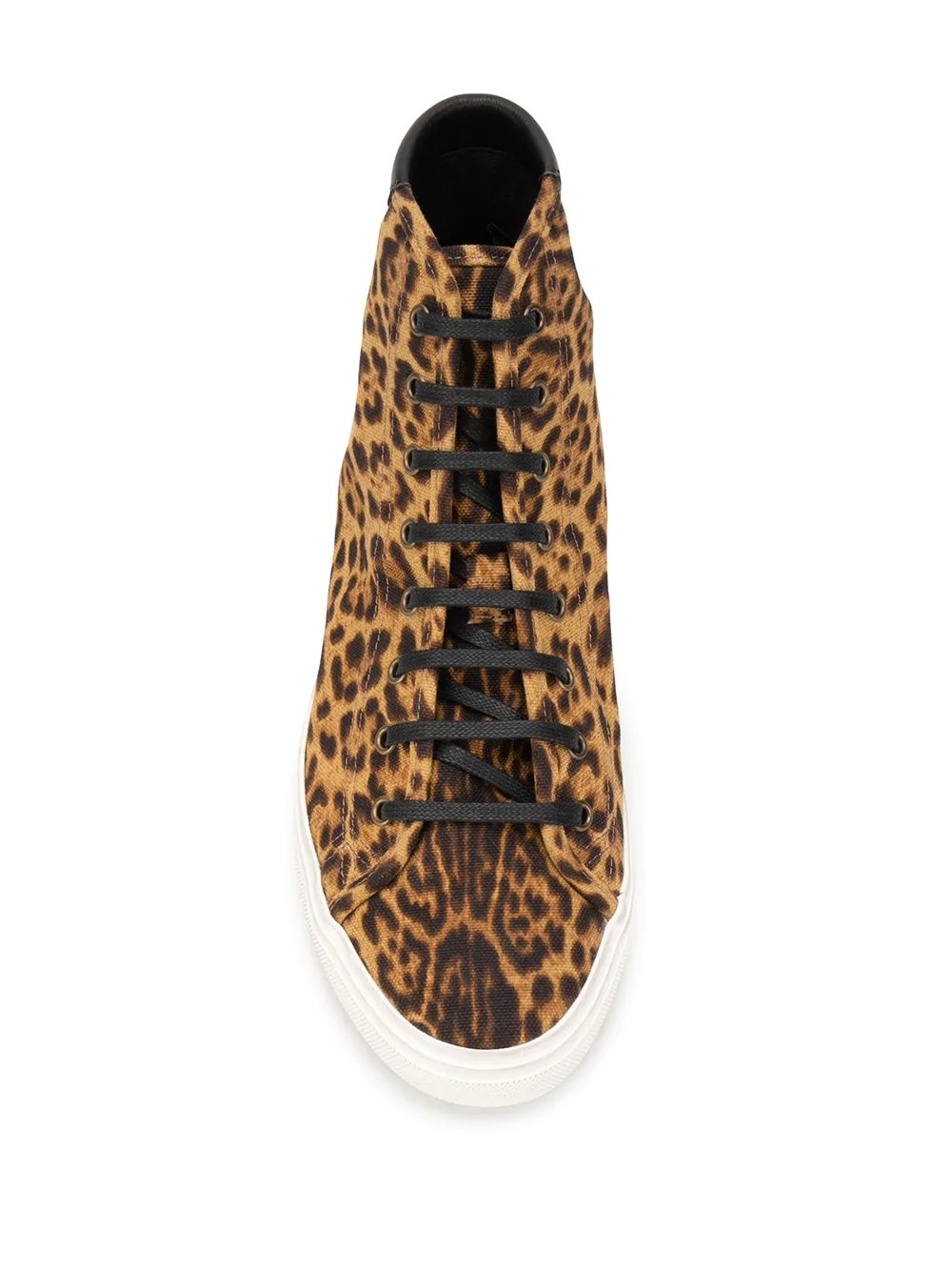 Malibu leopard print high-top sneakers - 4