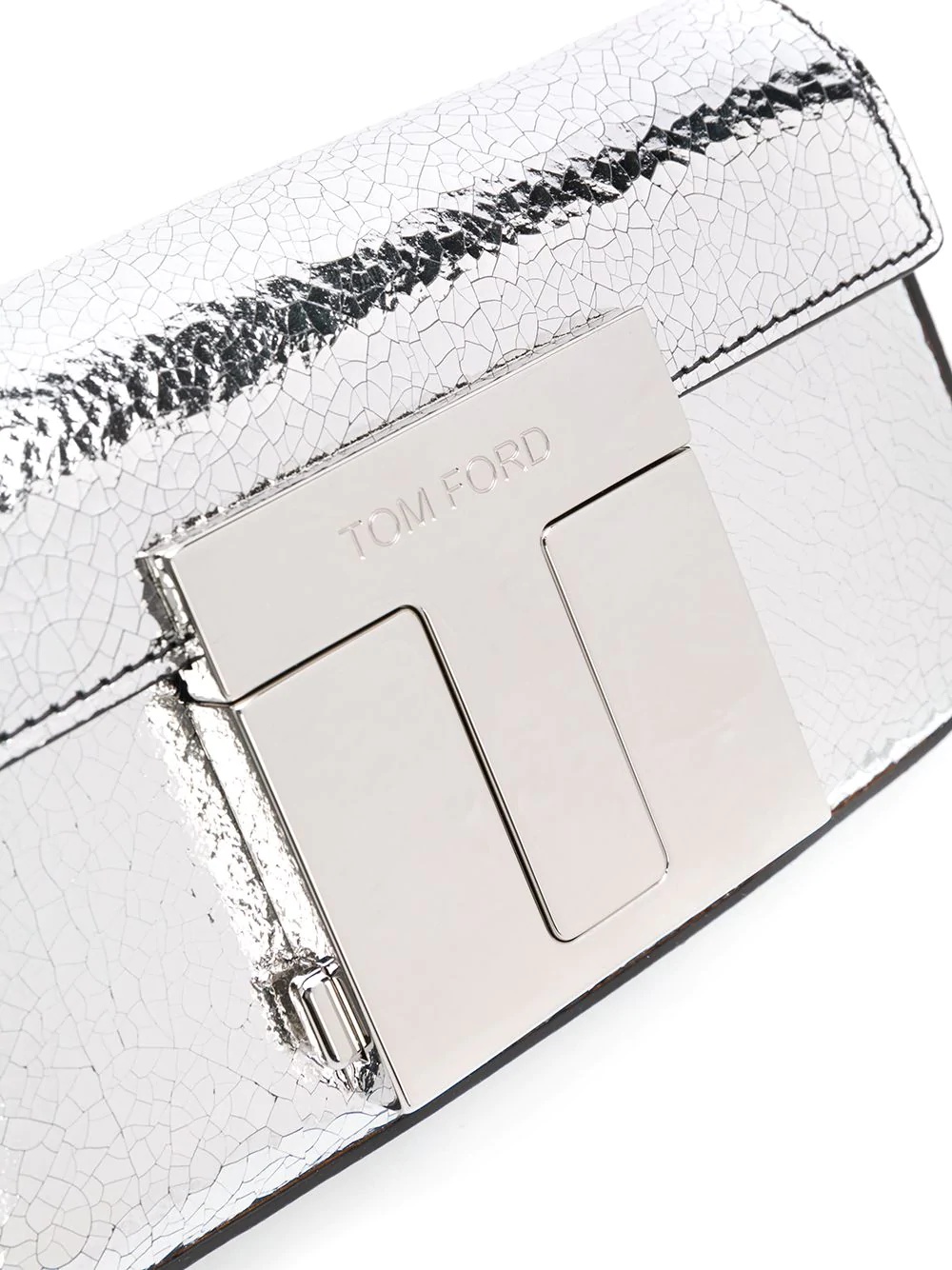 textured metallic clutch - 4