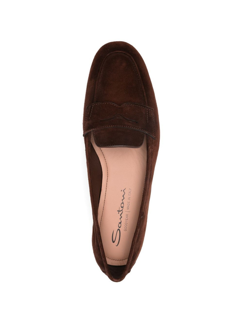 Carla suede penny loafers 4