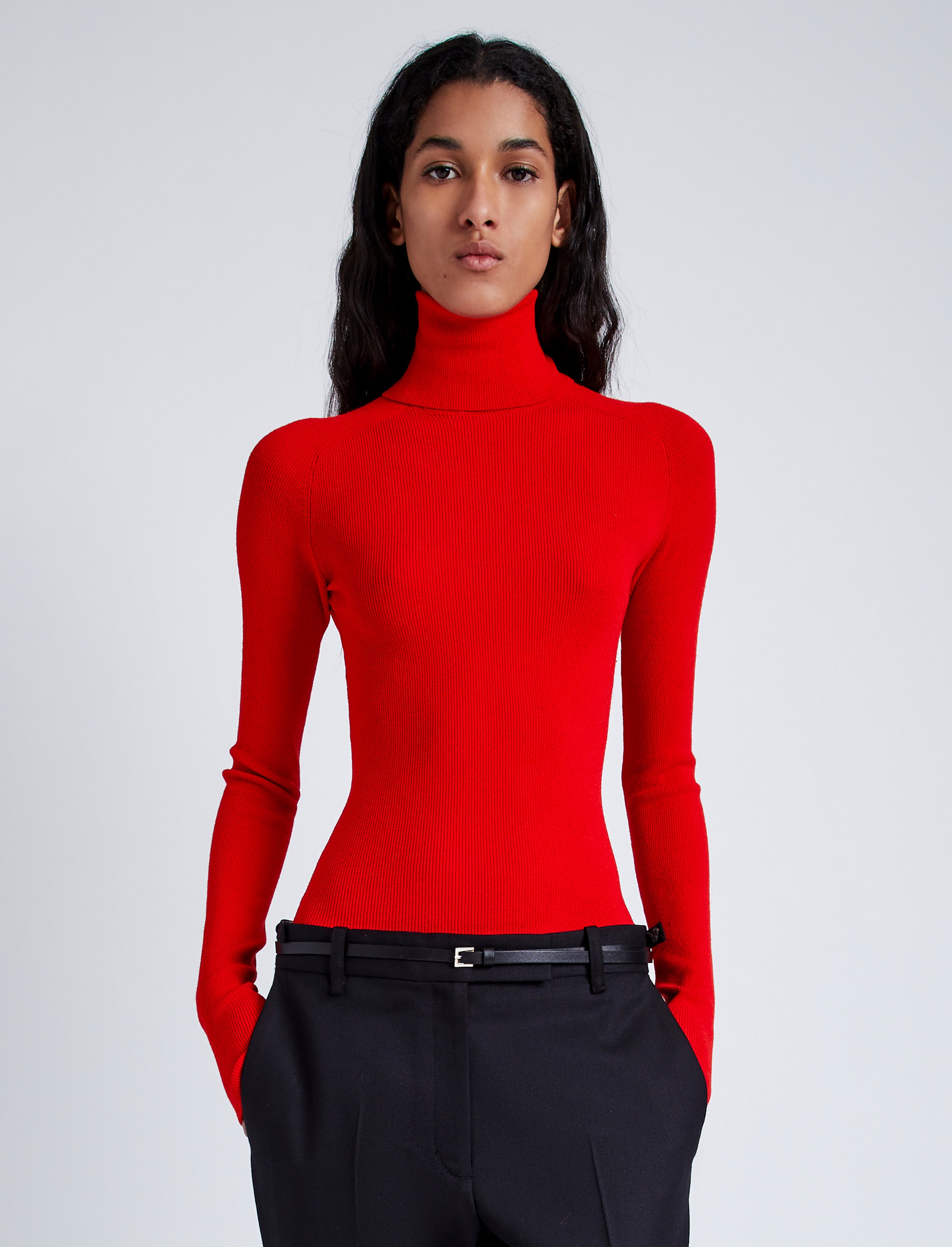 Fox Top In Matte Viscose Rib - 2
