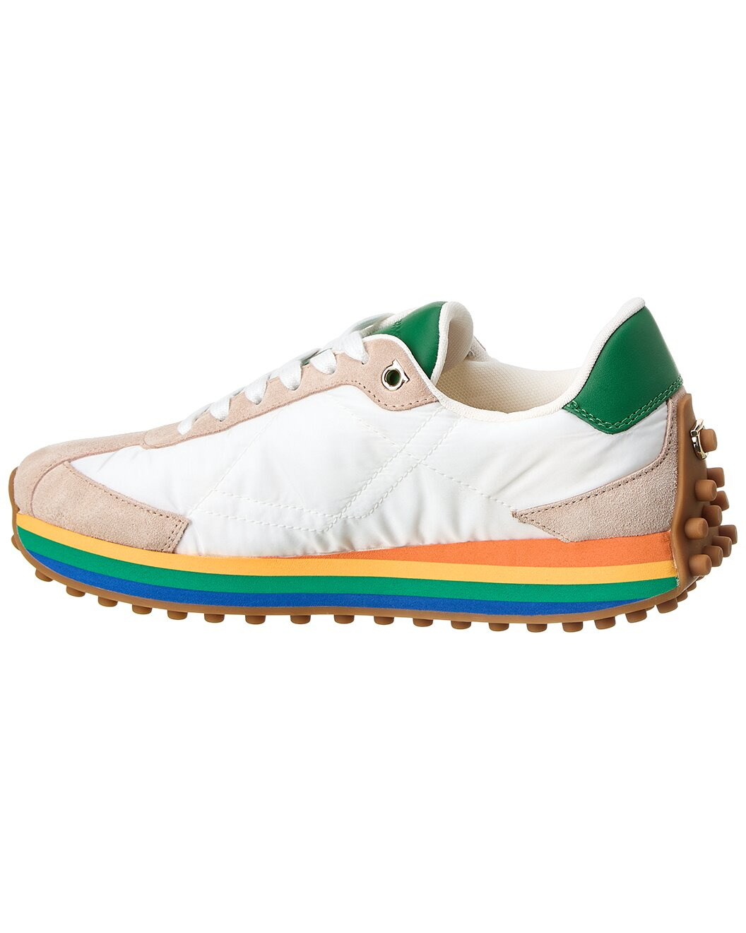 Ferragamo Iggy Nylon & Suede Sneaker - 2