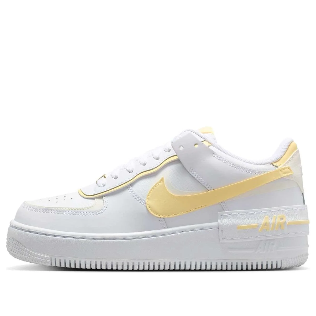 (WMNS) Nike Air Force 1 Shadow 'White Soft Yellow' CI0919-122 - 1
