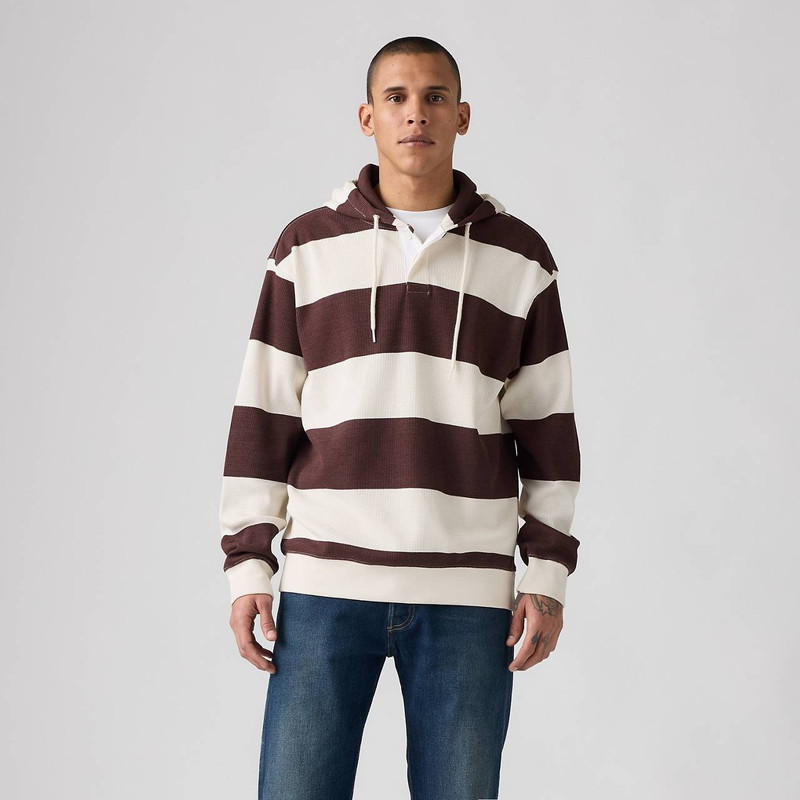 THERMAL RUGBY HOODIE SWEATSHIRT 1