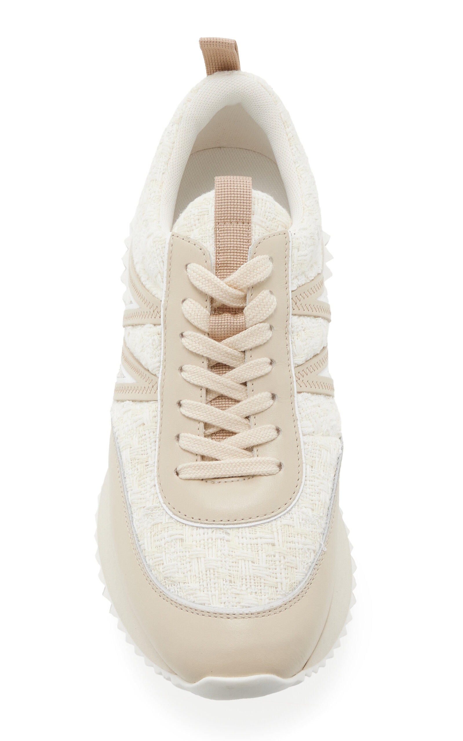 Pacey Tweed-Leather Sneakers white - 3