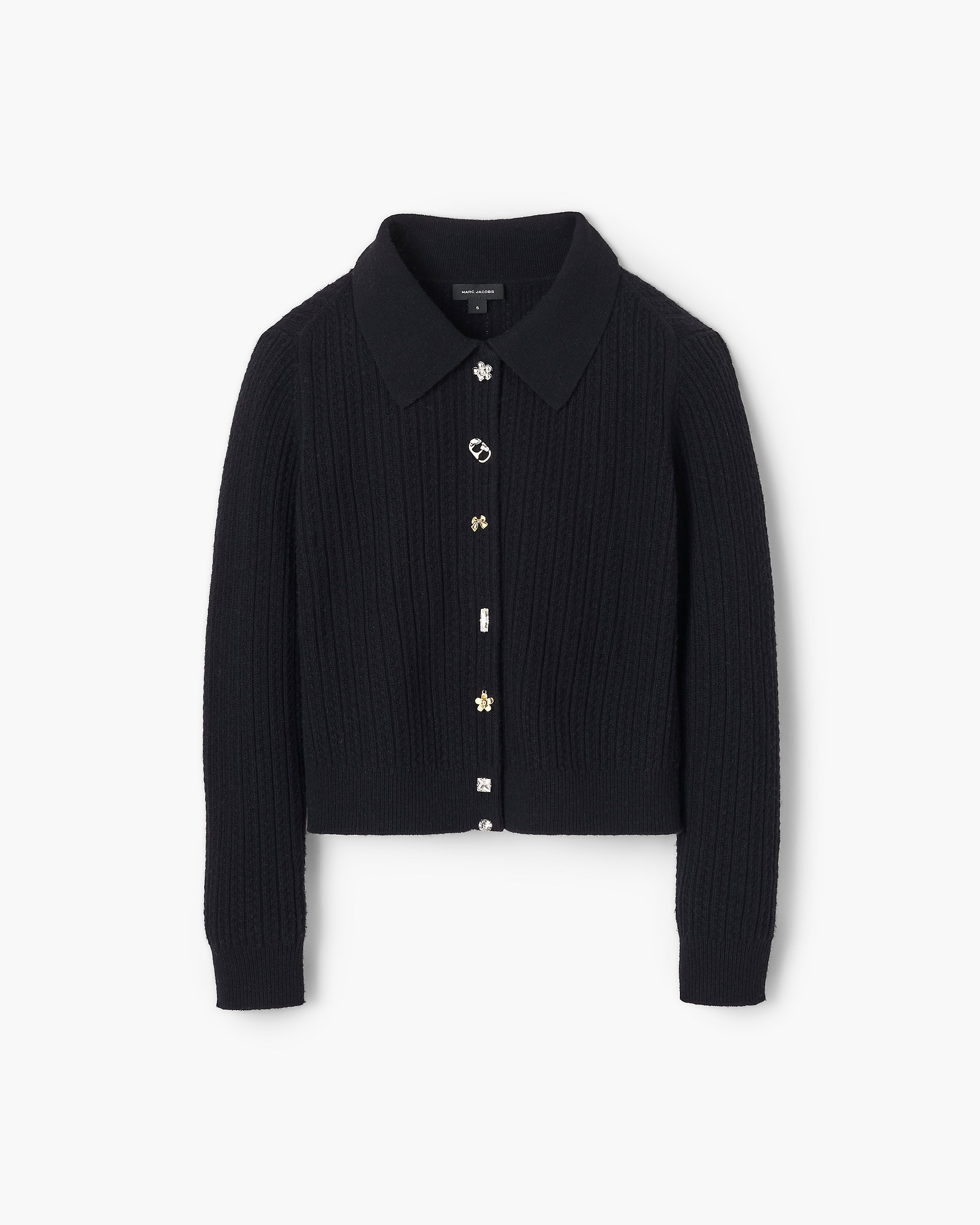 CABLE-KNIT CHARM CARDIGAN - 2
