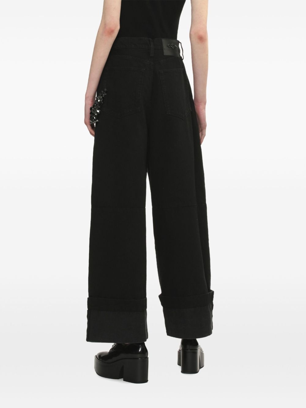 wide-leg jeans - 4