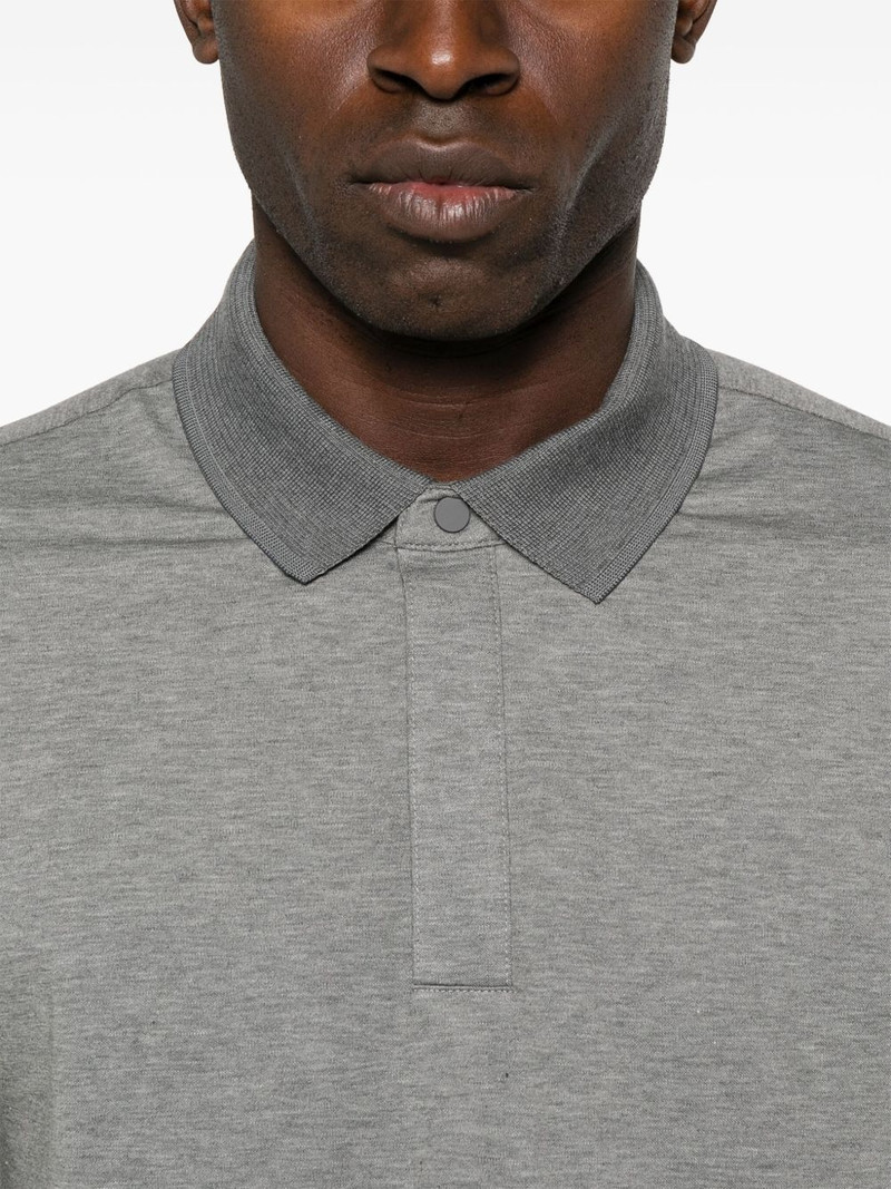 mélange-effect polo shirt 4