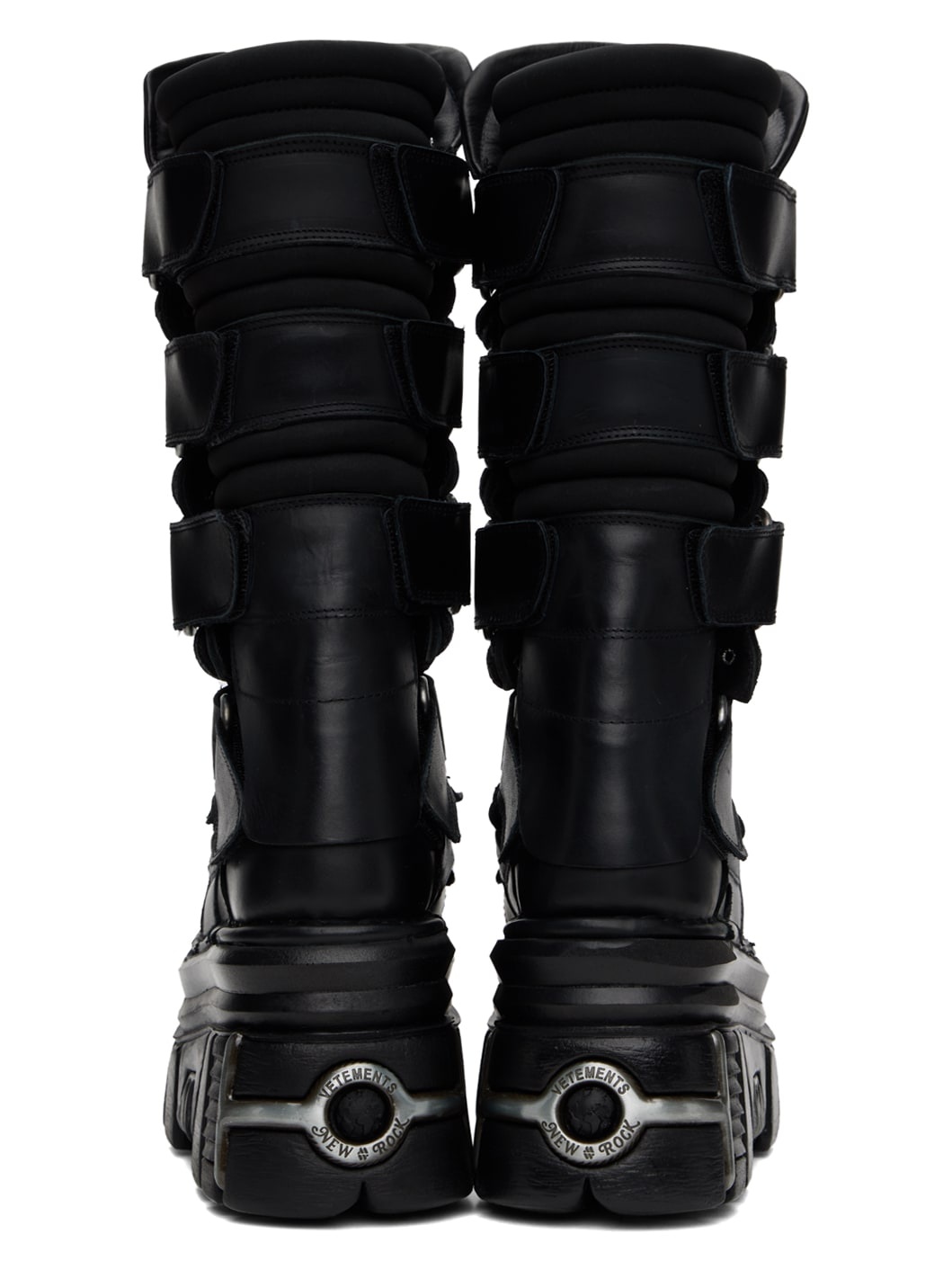 Black New Rock Edition Tower Boots - 2