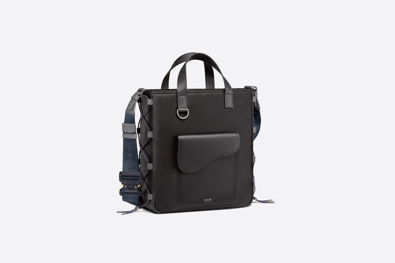 Dior DIOR AND SACAI Saddle Tote with Shoulder Strap outlook