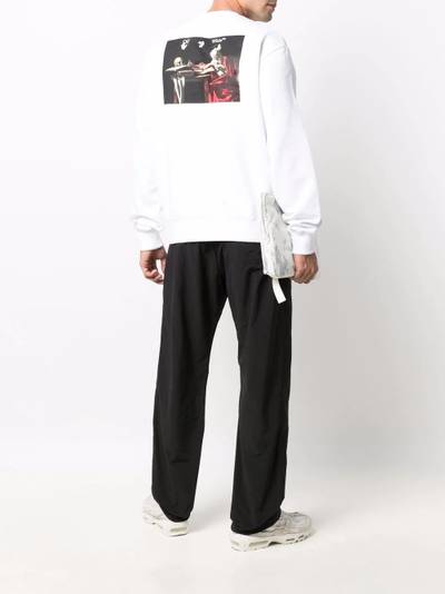 Off-White Caravaggio graphic-print sweatshirt outlook