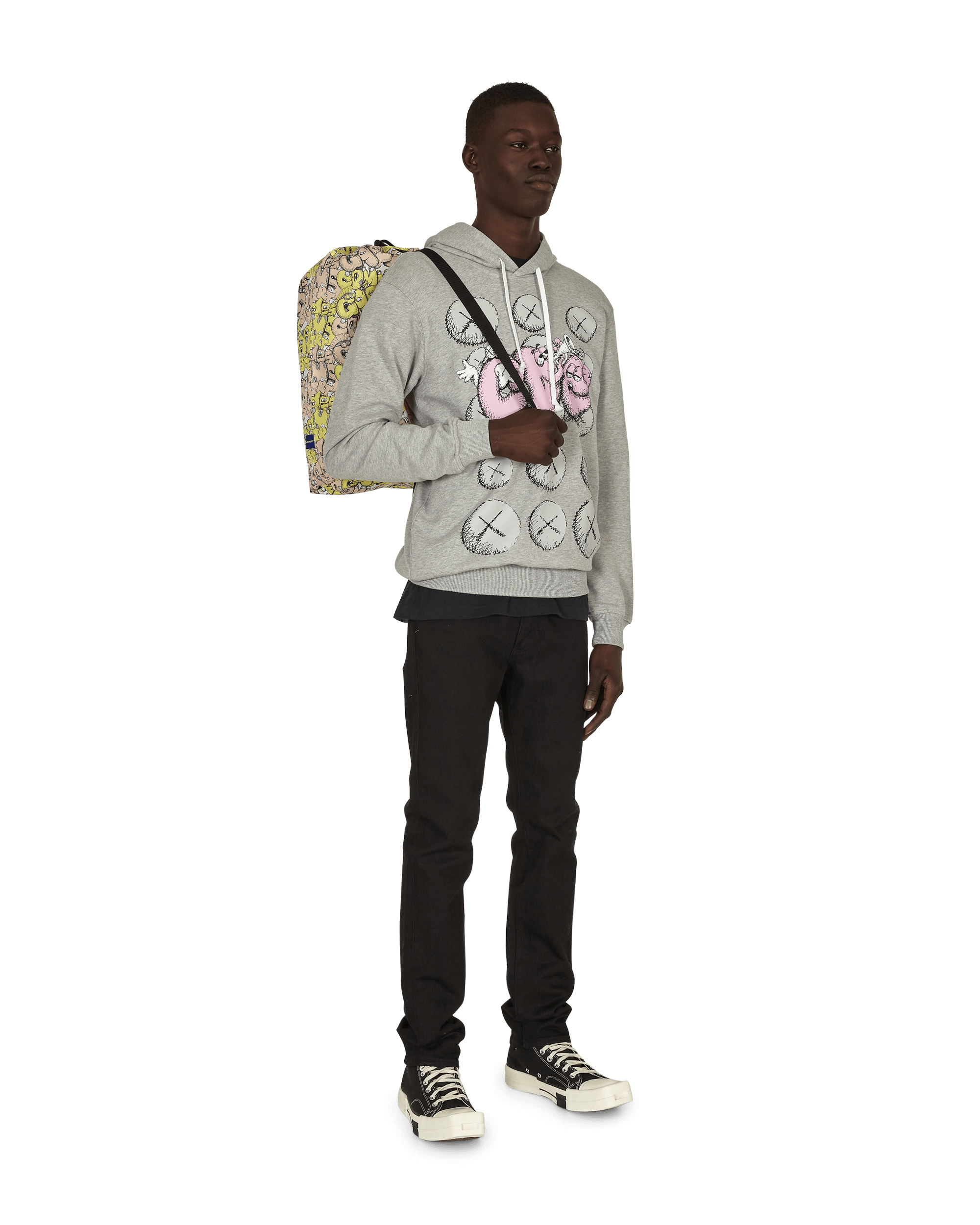 KAWS Drawstring Bag Yellow - 5