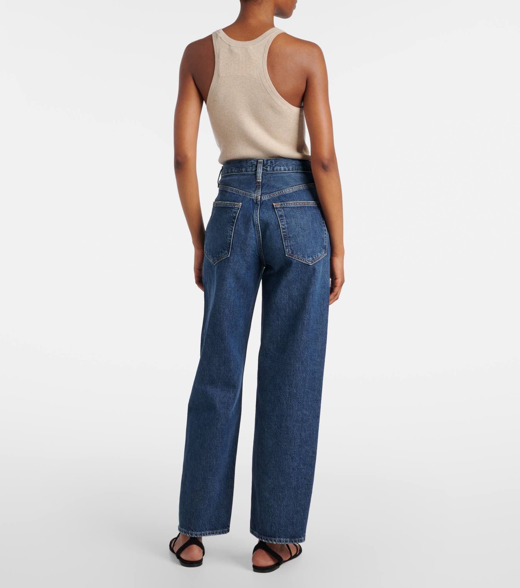 V-Waist Baggy straight jeans - 3
