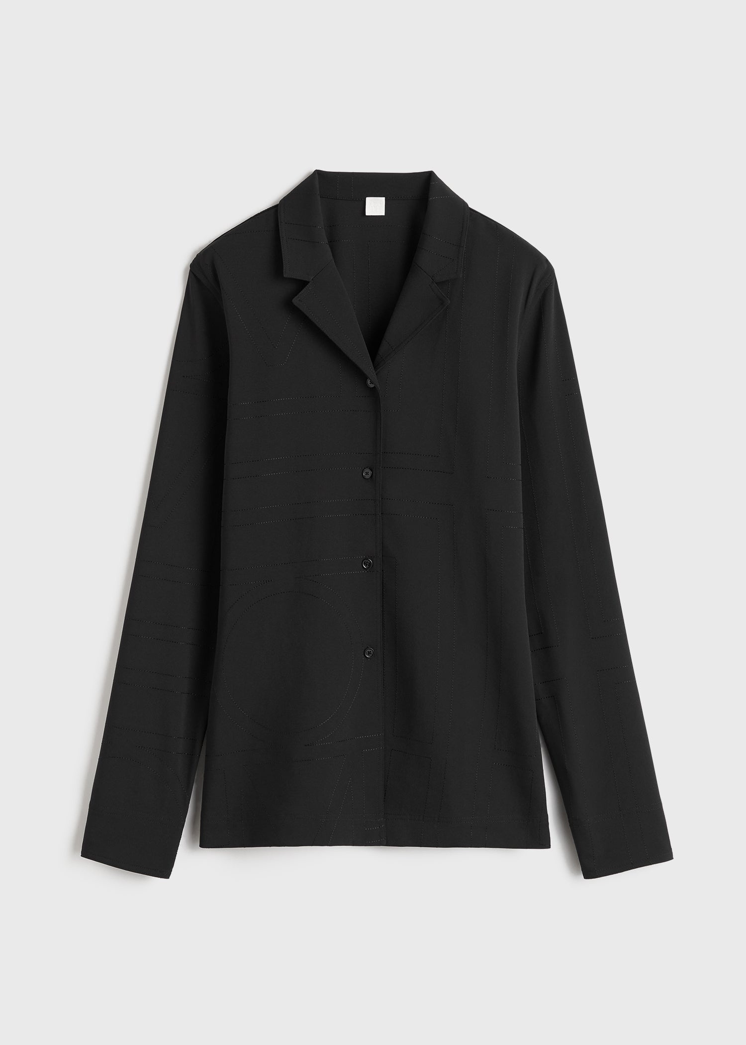 Monogram cady shirt black - 1