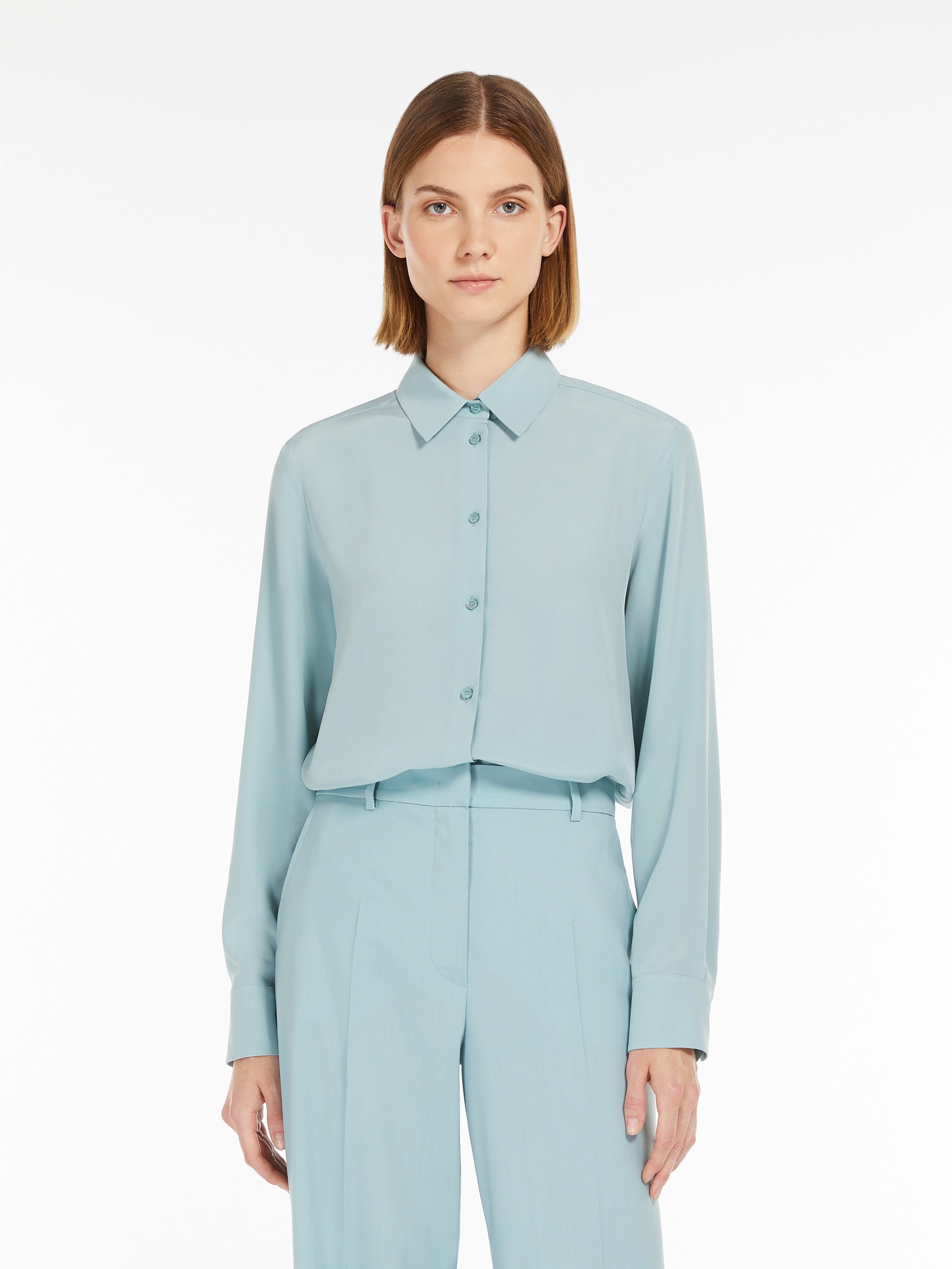 ALMINA Relaxed-fit silk shirt - 5