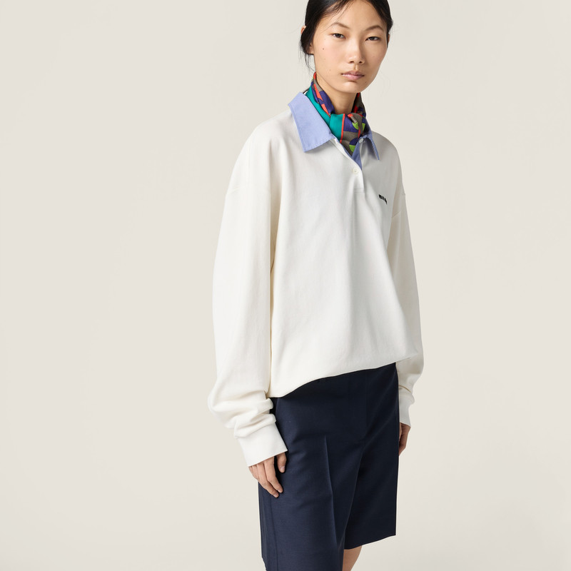 Cotton piqué polo shirt 5