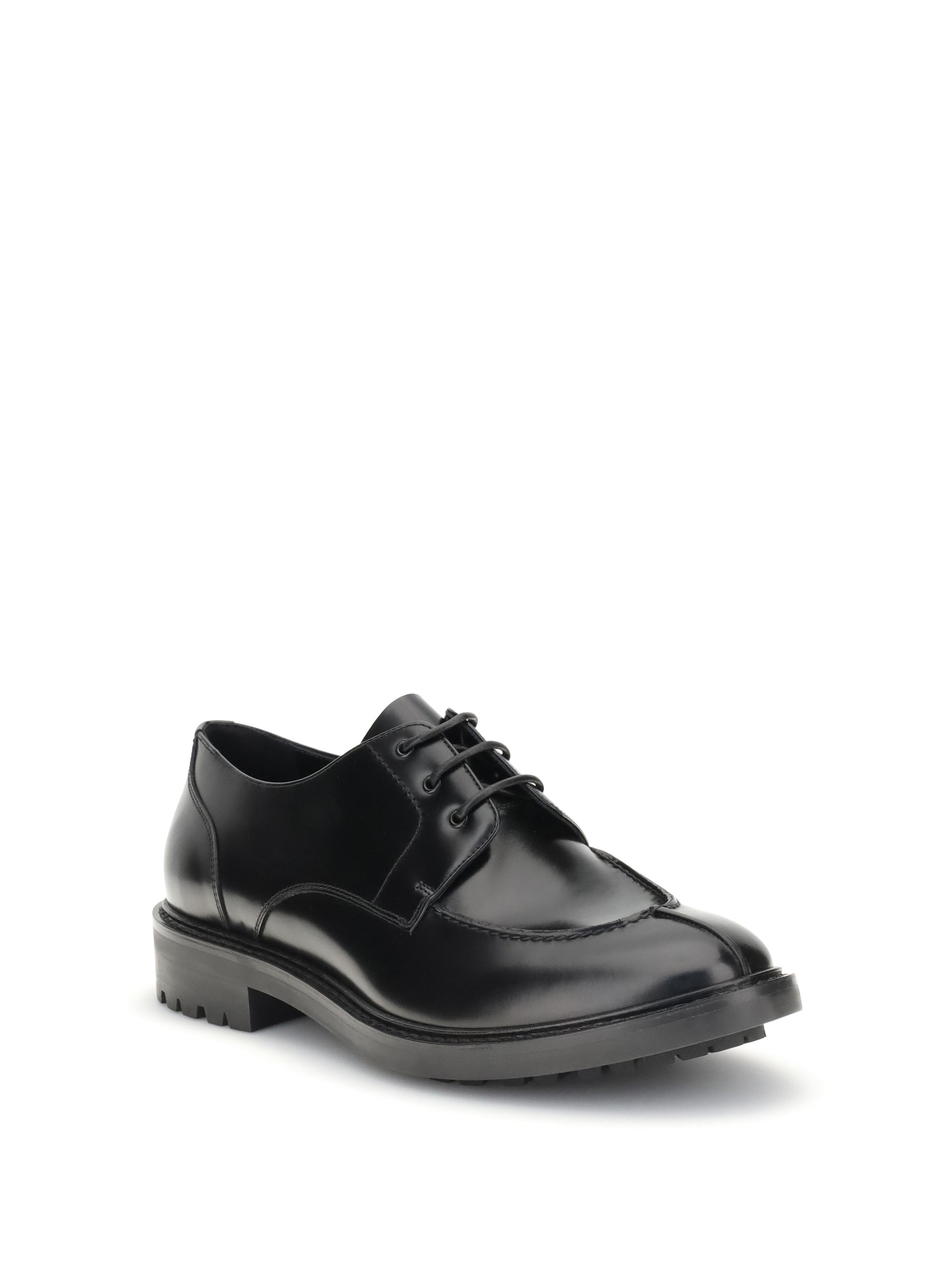 Saint Laurent Men Leather Lace-Ups - 2