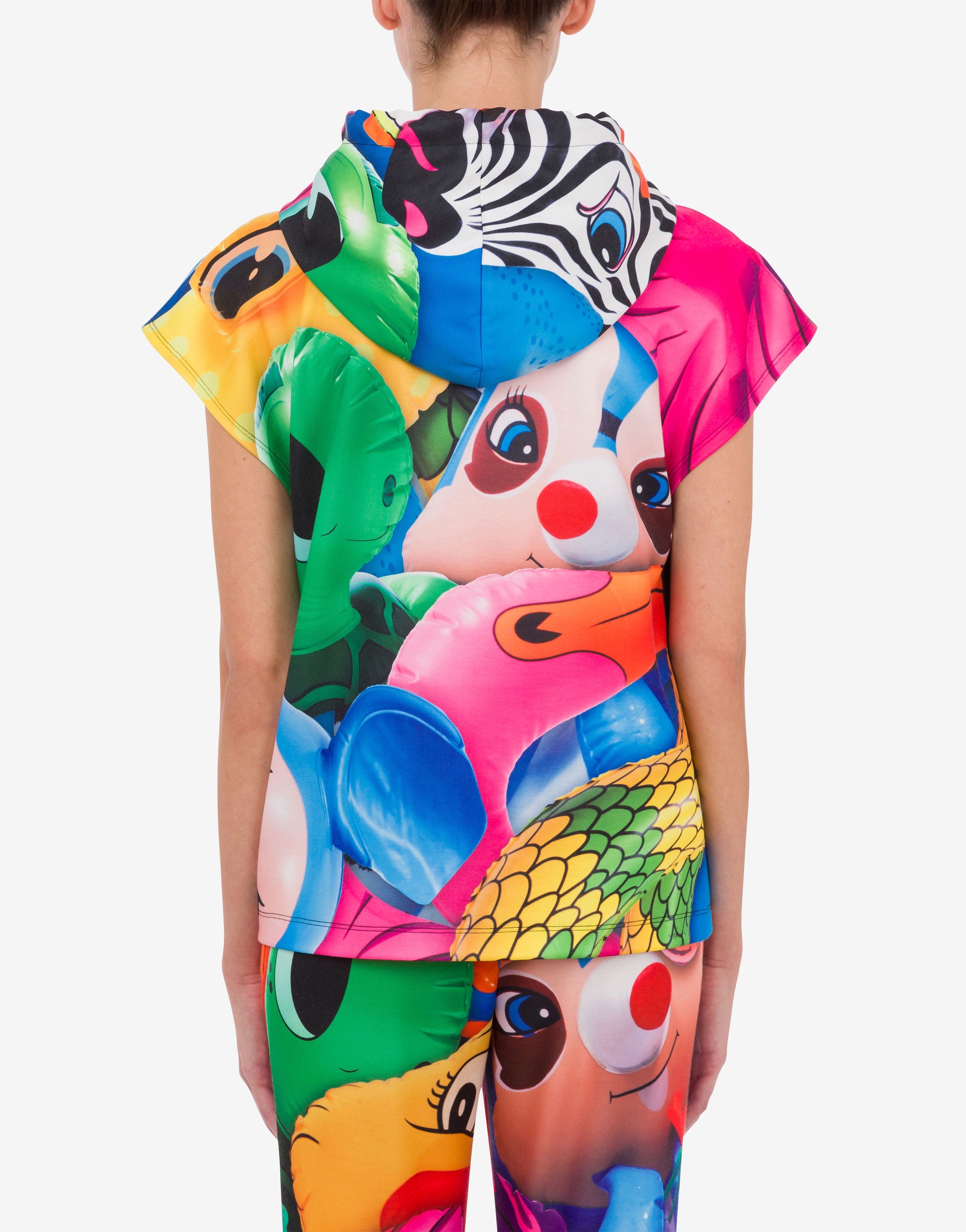 INFLATABLE ANIMALS SLEEVELESS SWEATSHIRT - 3