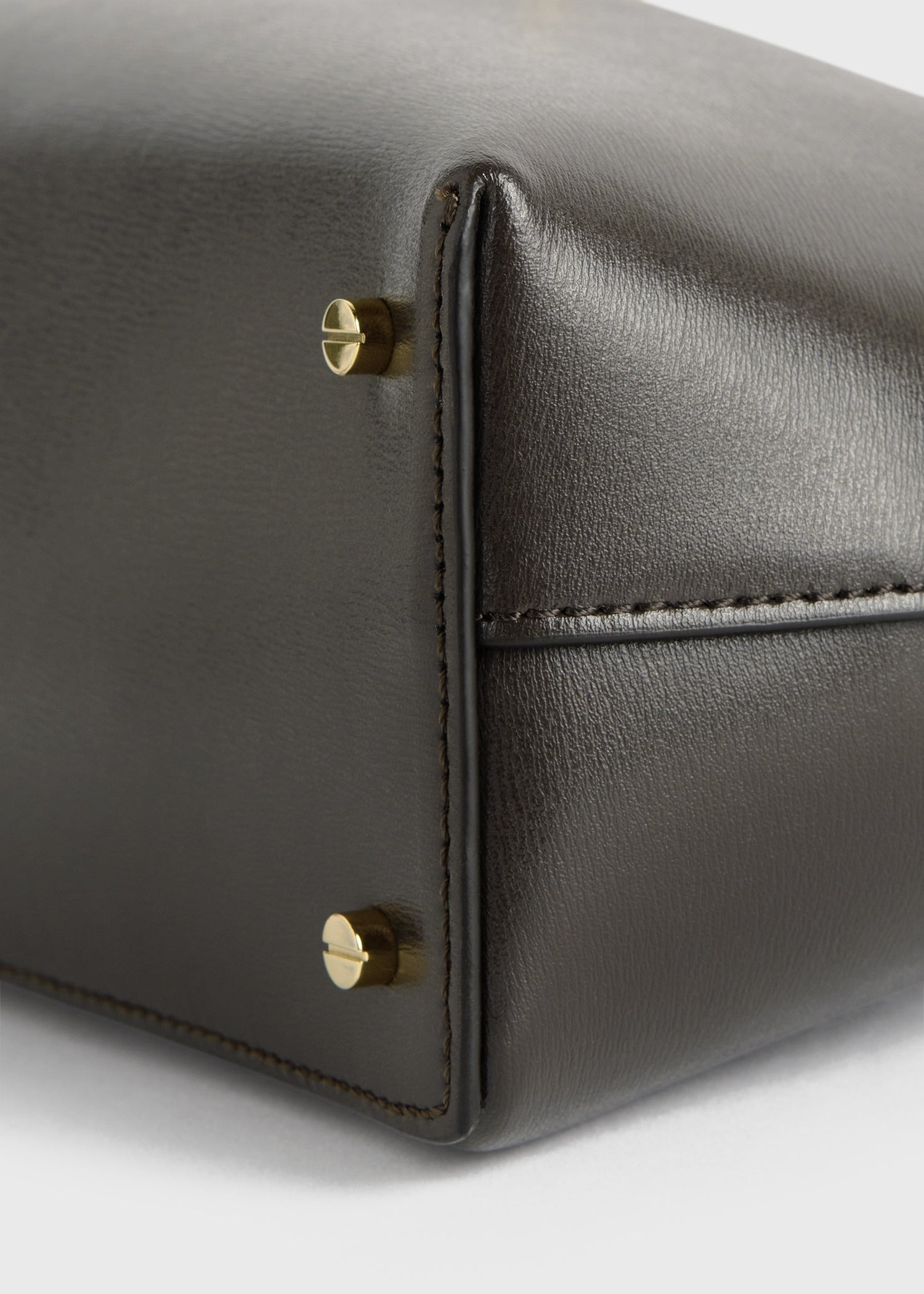 T-Lock leather clutch bark - 6