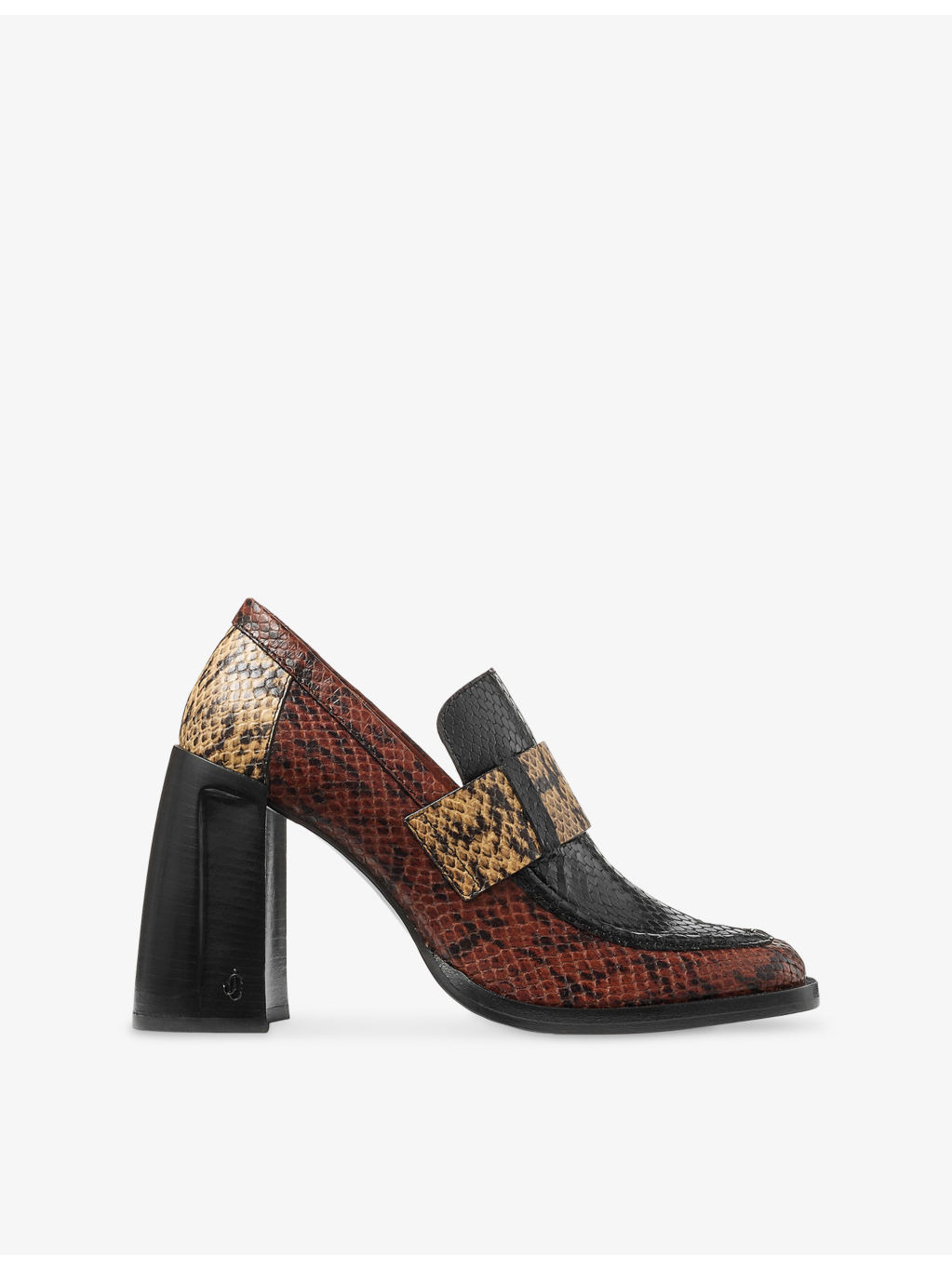 Tylor 95 Triple Snake-Embossed Leather Loafers - 1