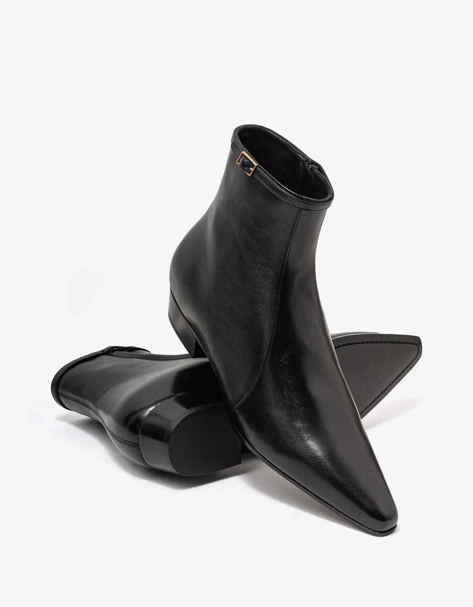 Saint Laurent Arsun Black Ankle Boots - 7