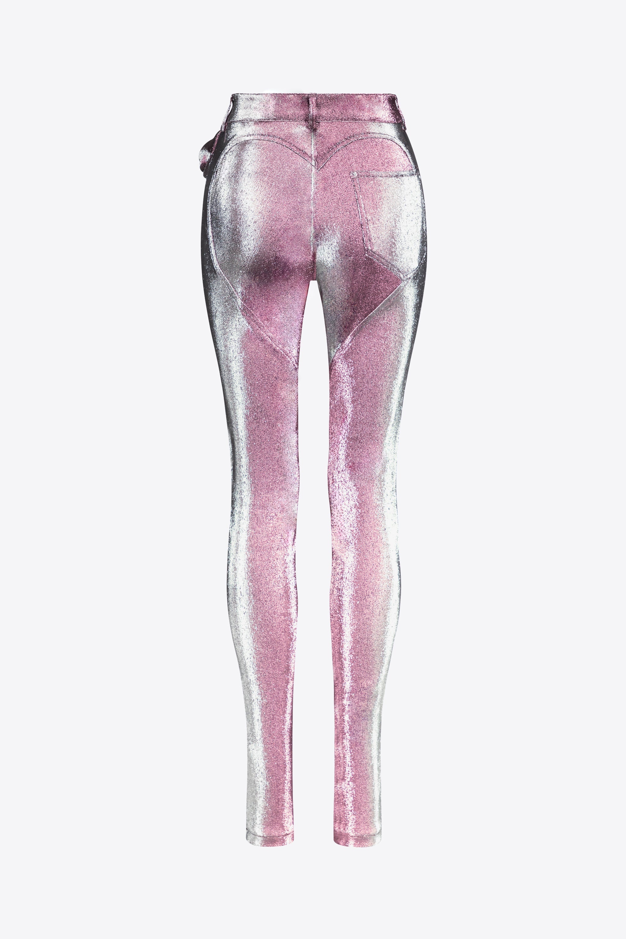 STRETCH LAME ROSETTE LEGGING - 2