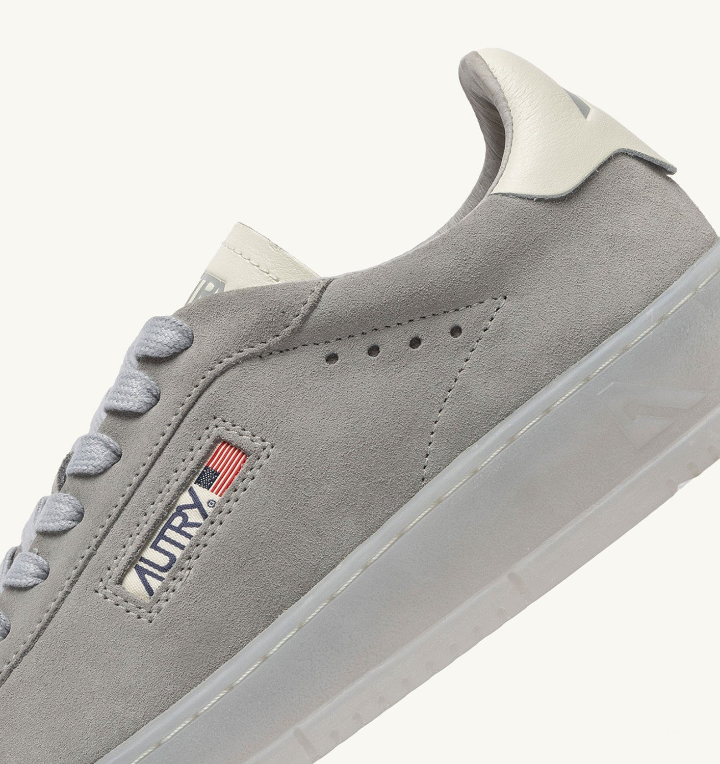 DALLAS LOW SNEAKERS IN MARSHMALLOW AND IRIS SUEDE - 6