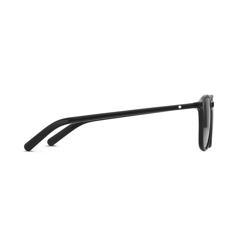 Montblanc Squared Sunglasses with Black-Colored Acetate Frame outlook