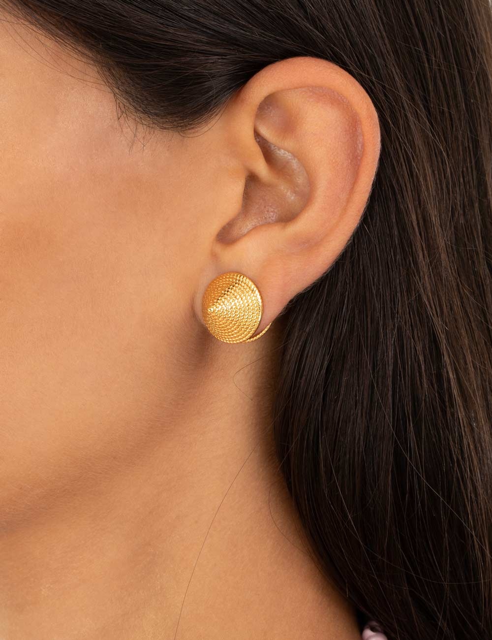 SPIRAL ROPE CONE EARRINGS - 2