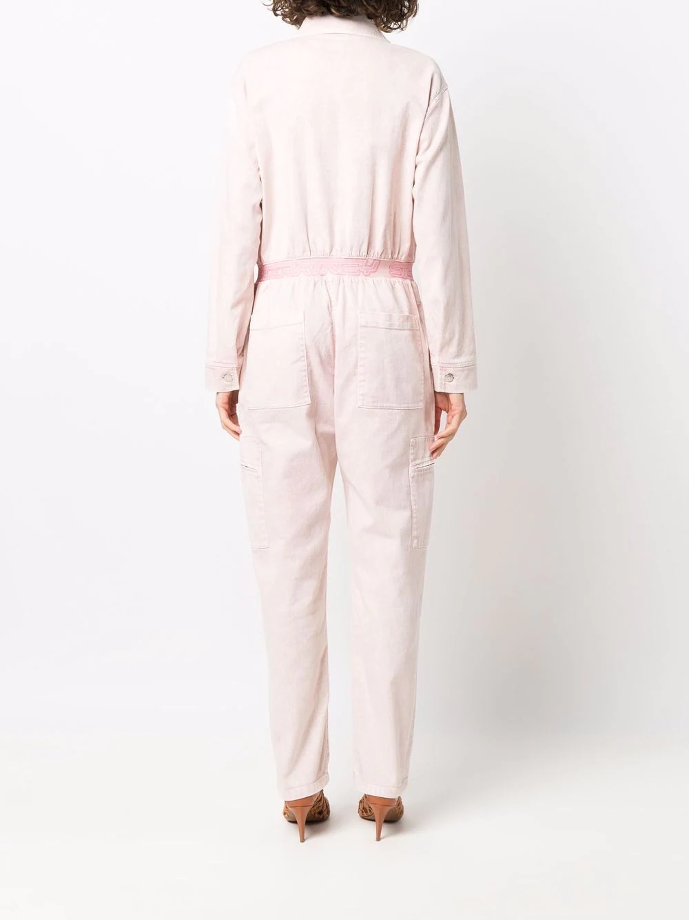 long-sleeved zip-up boilersuit - 4