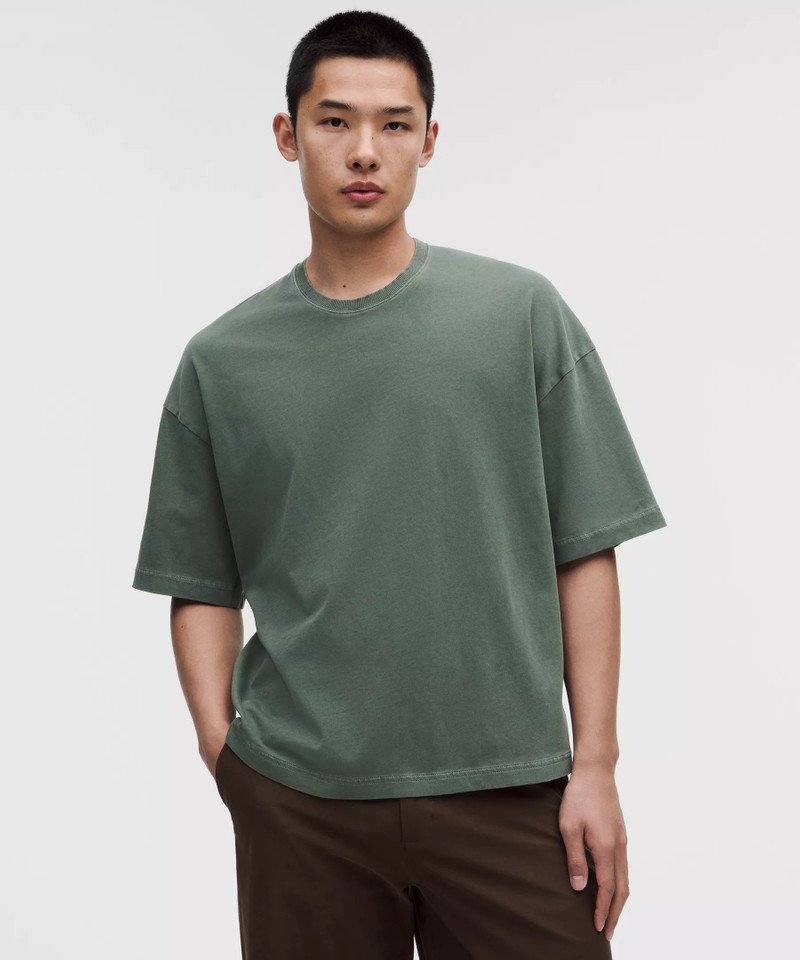 Heavyweight Cotton Jersey Boxy T-Shirt *Wash 1